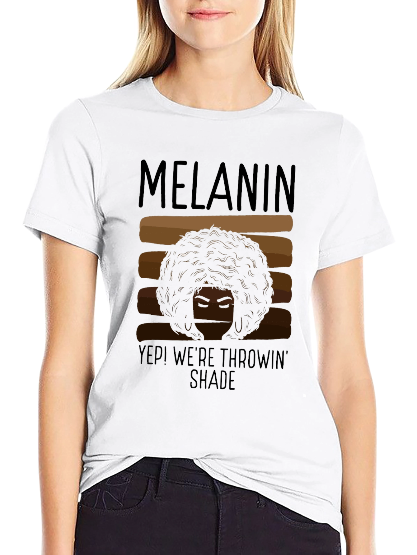 Melanin Throwin Shade Graphic T-Shirt