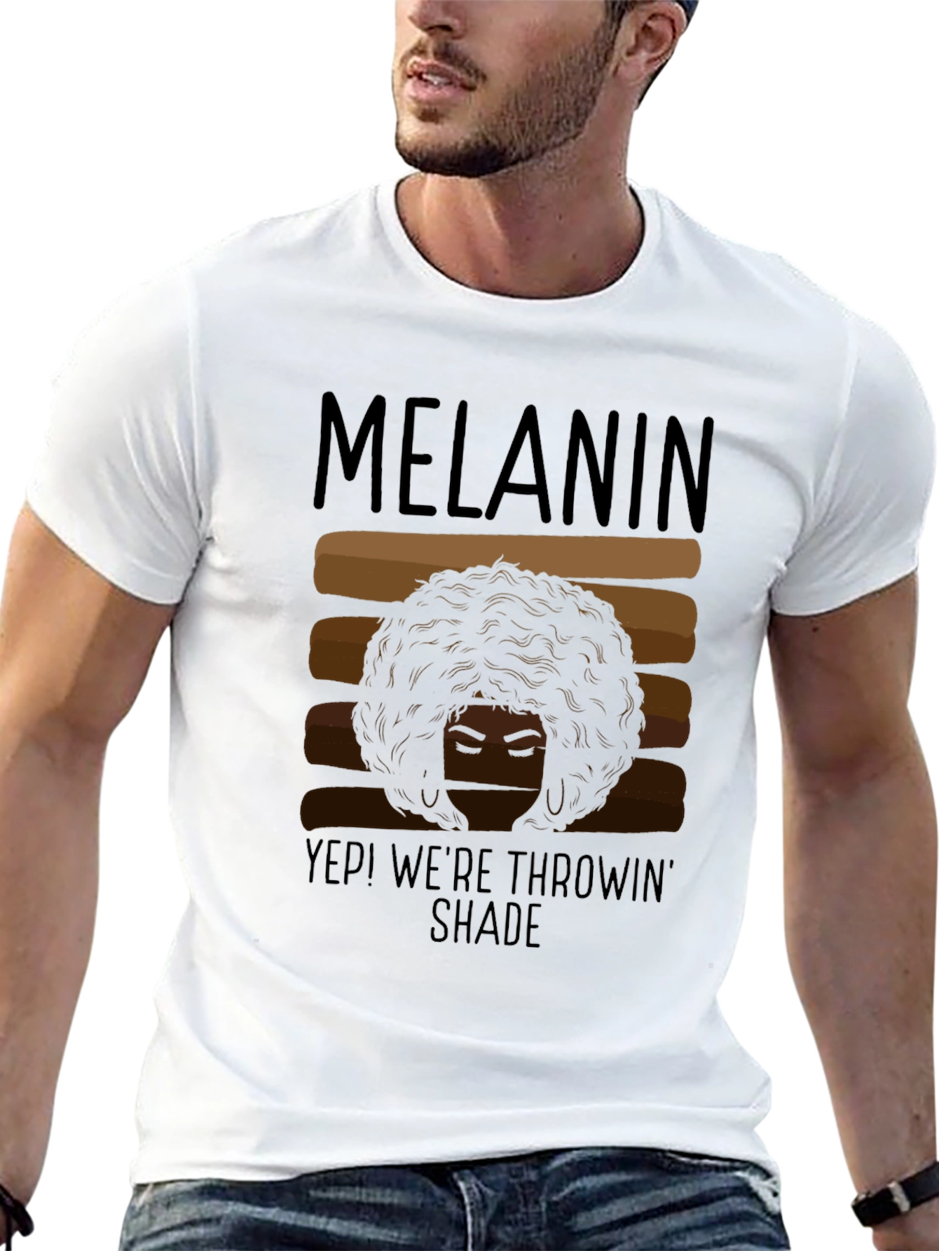 Melanin Throwin Shade Graphic T-Shirt