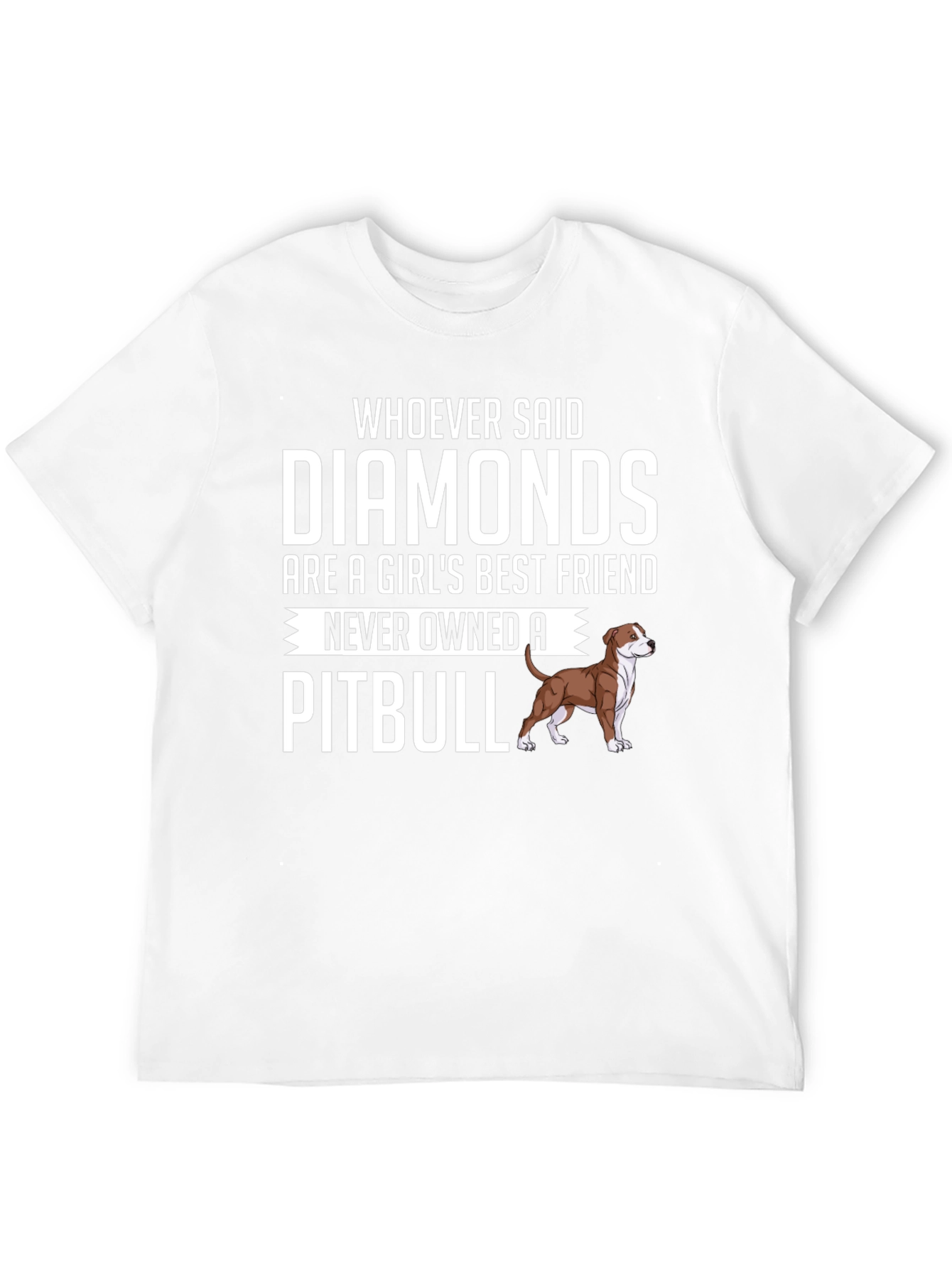 Pitbull Lover T-Shirt: Diamonds vs Pitbull