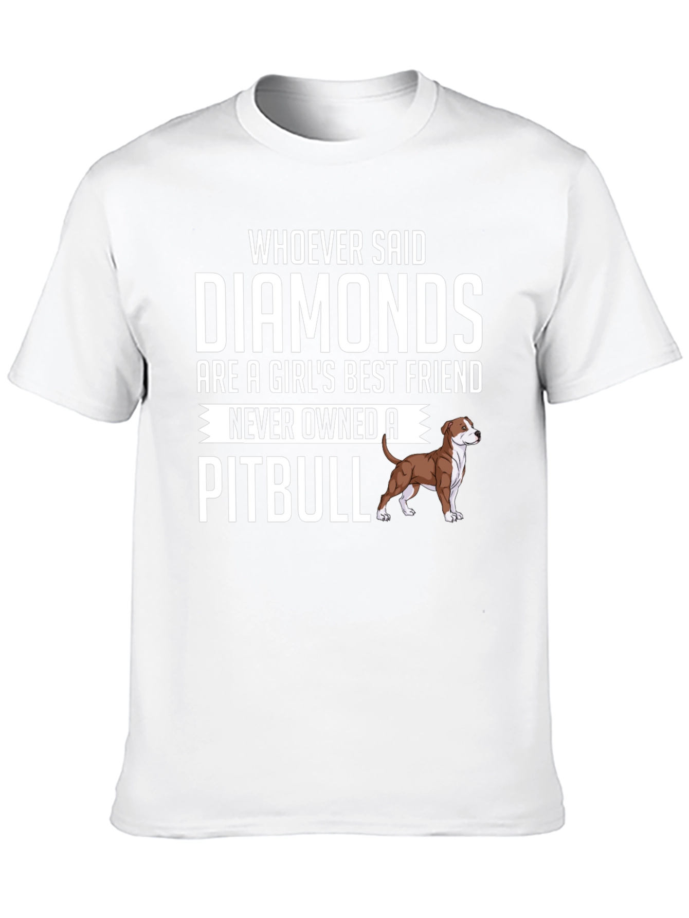 Pitbull Lover T-Shirt: Diamonds vs Pitbull