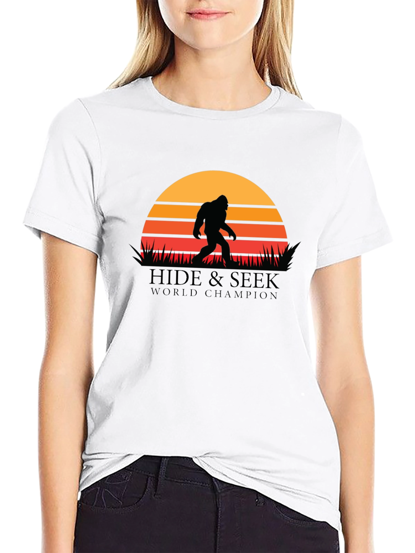 Hide & Seek World Champion Bigfoot Graphic T-Shirt