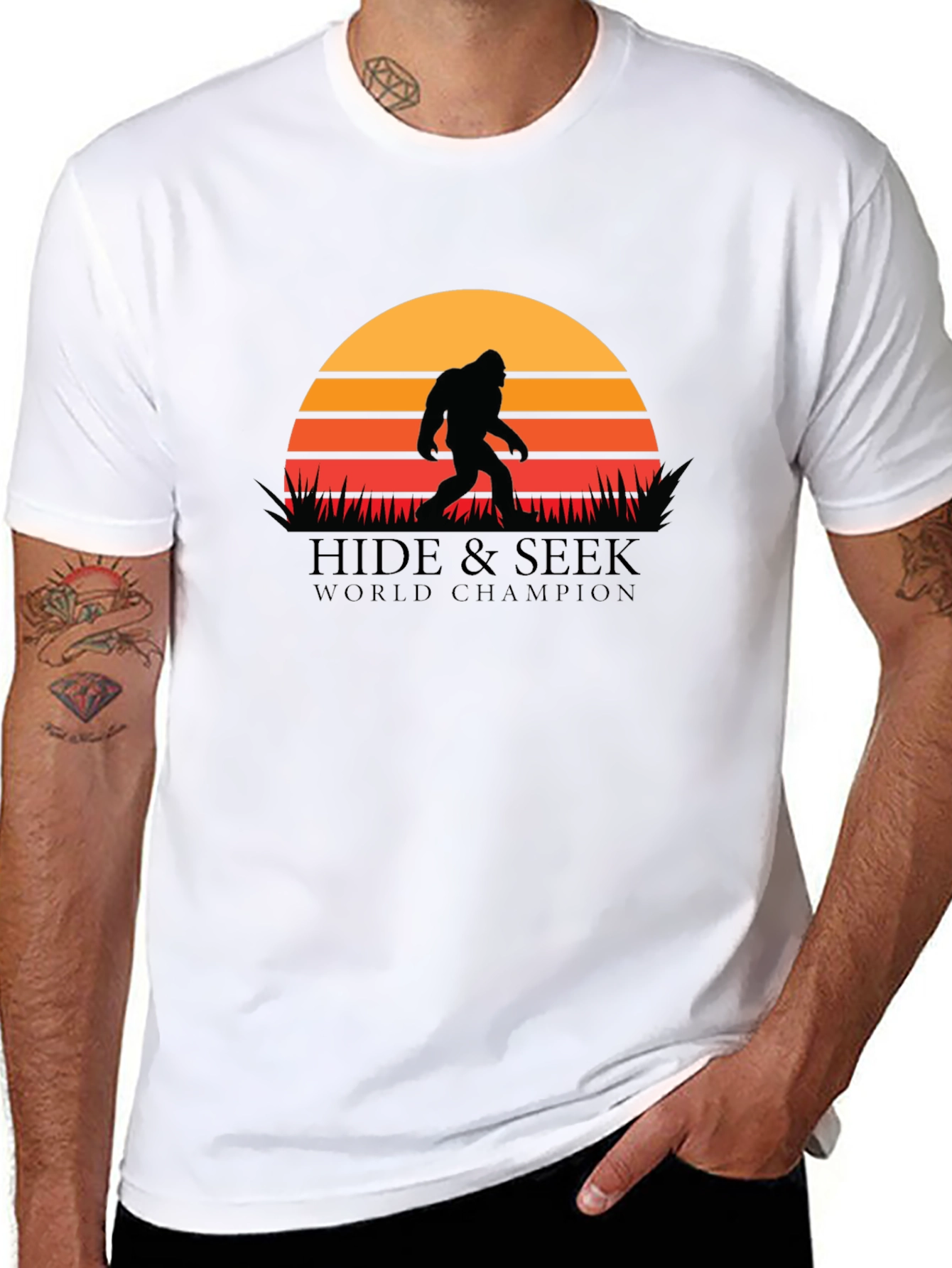 Hide & Seek World Champion Bigfoot Graphic T-Shirt