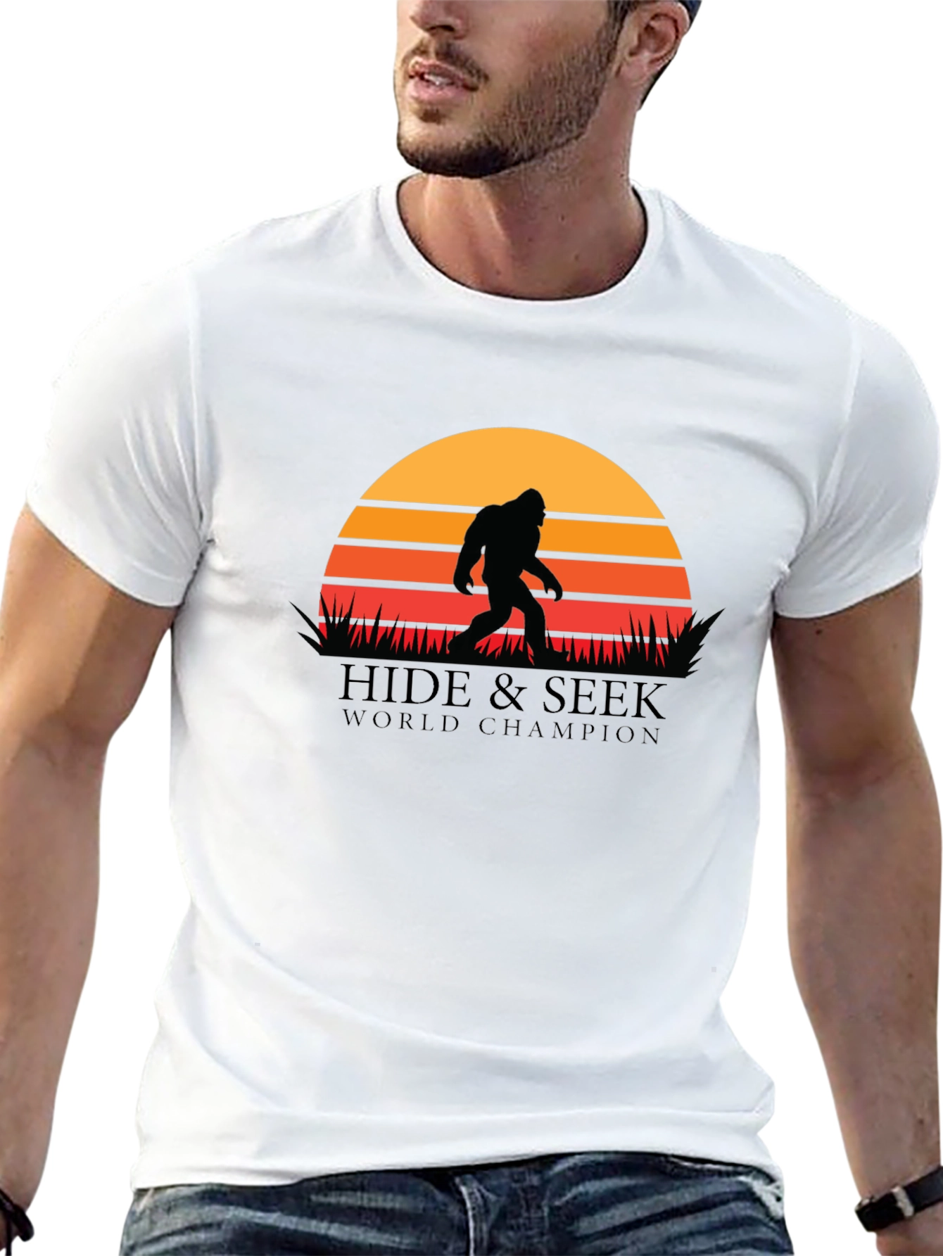 Hide & Seek World Champion Bigfoot Graphic T-Shirt