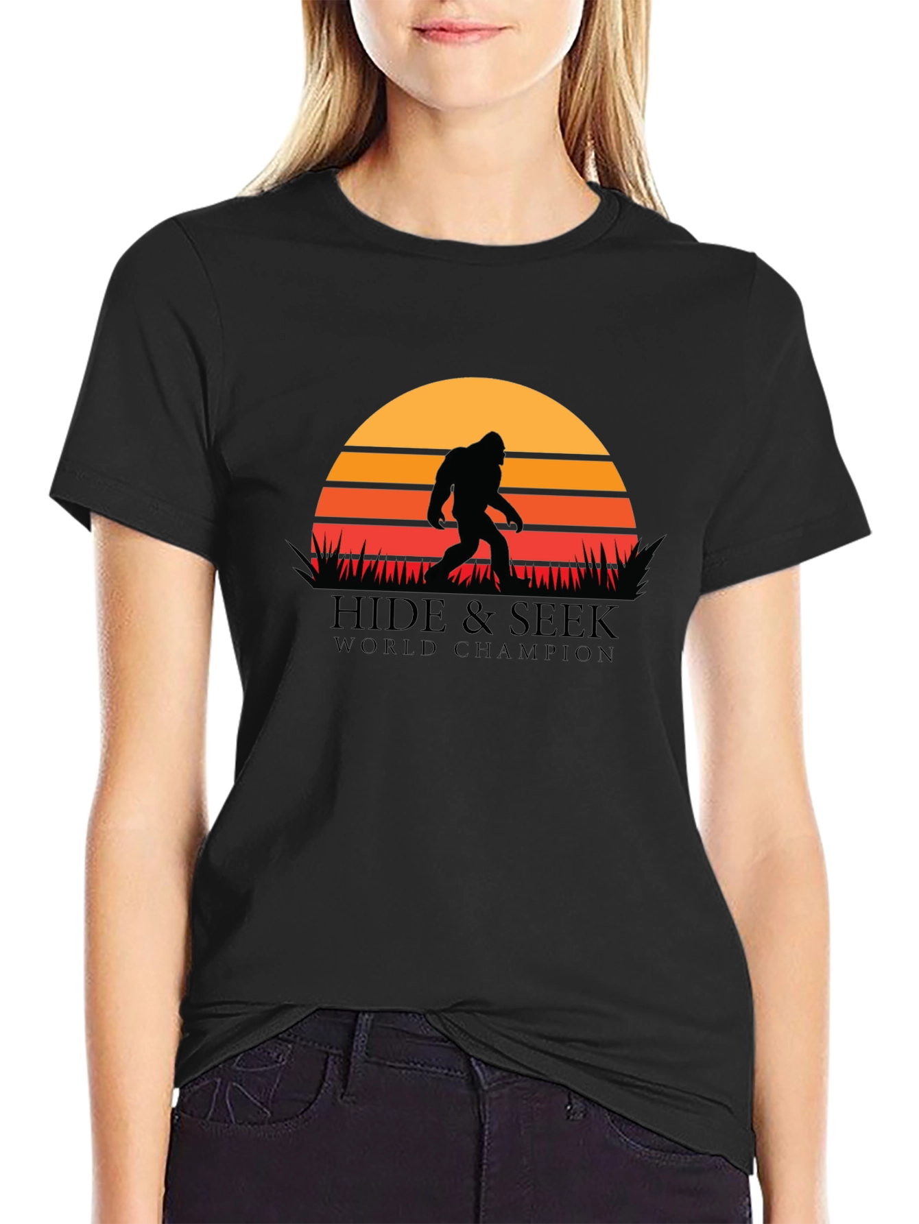 Hide & Seek World Champion Bigfoot Graphic T-Shirt