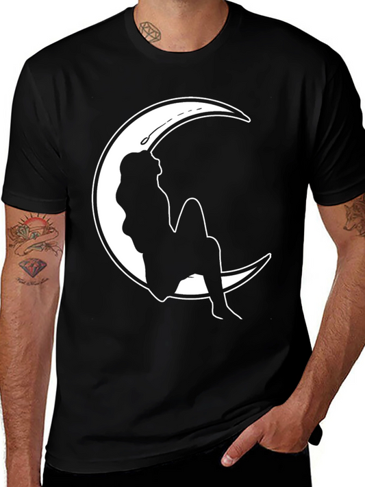 Moon Silhouette Graphic T-Shirt - Stylish & Unique