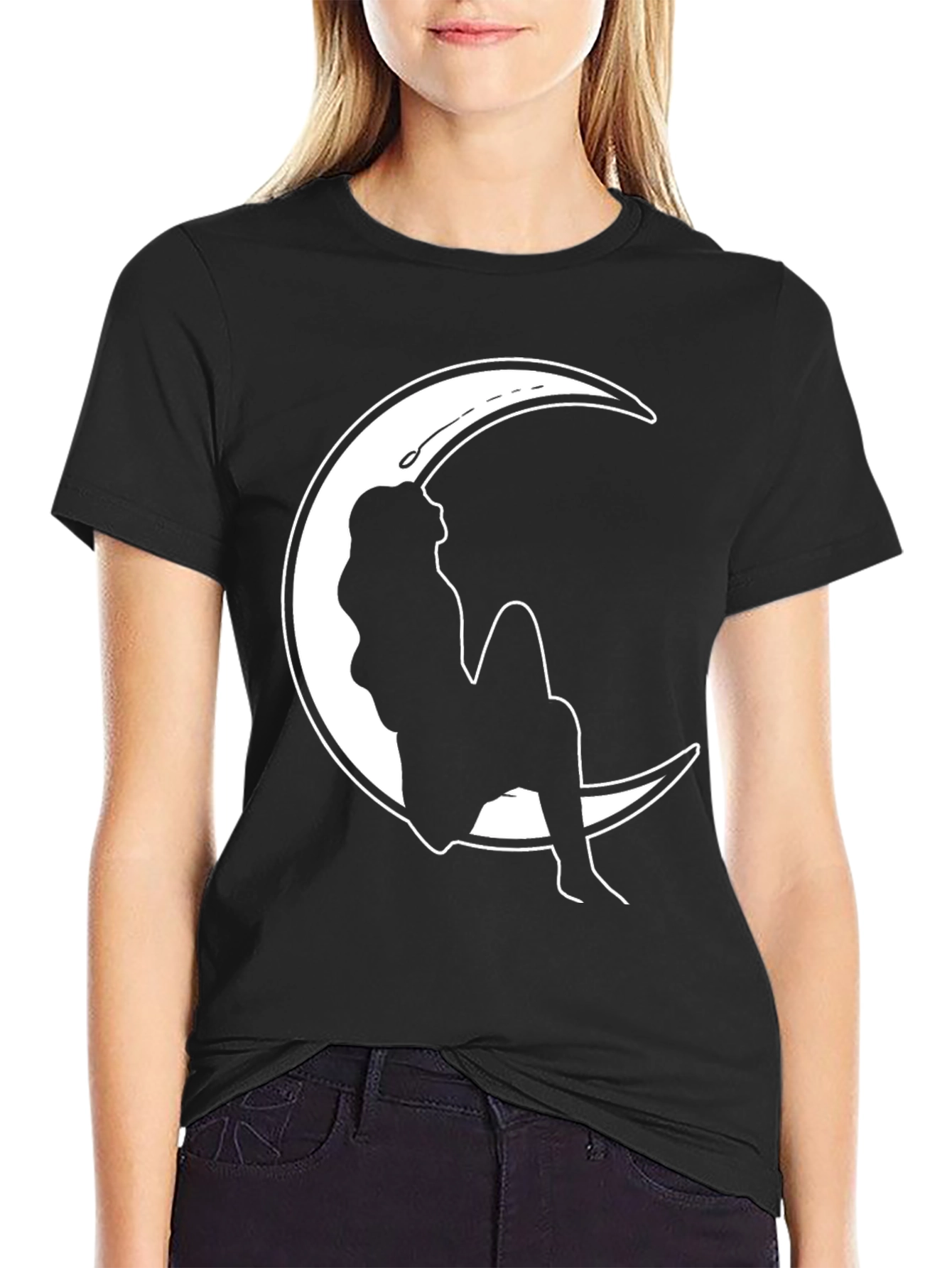 Moon Silhouette Graphic T-Shirt - Stylish & Unique
