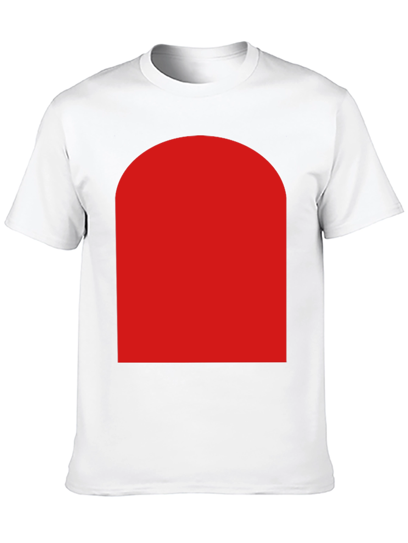 Bold Red Arch Graphic Black T-Shirt