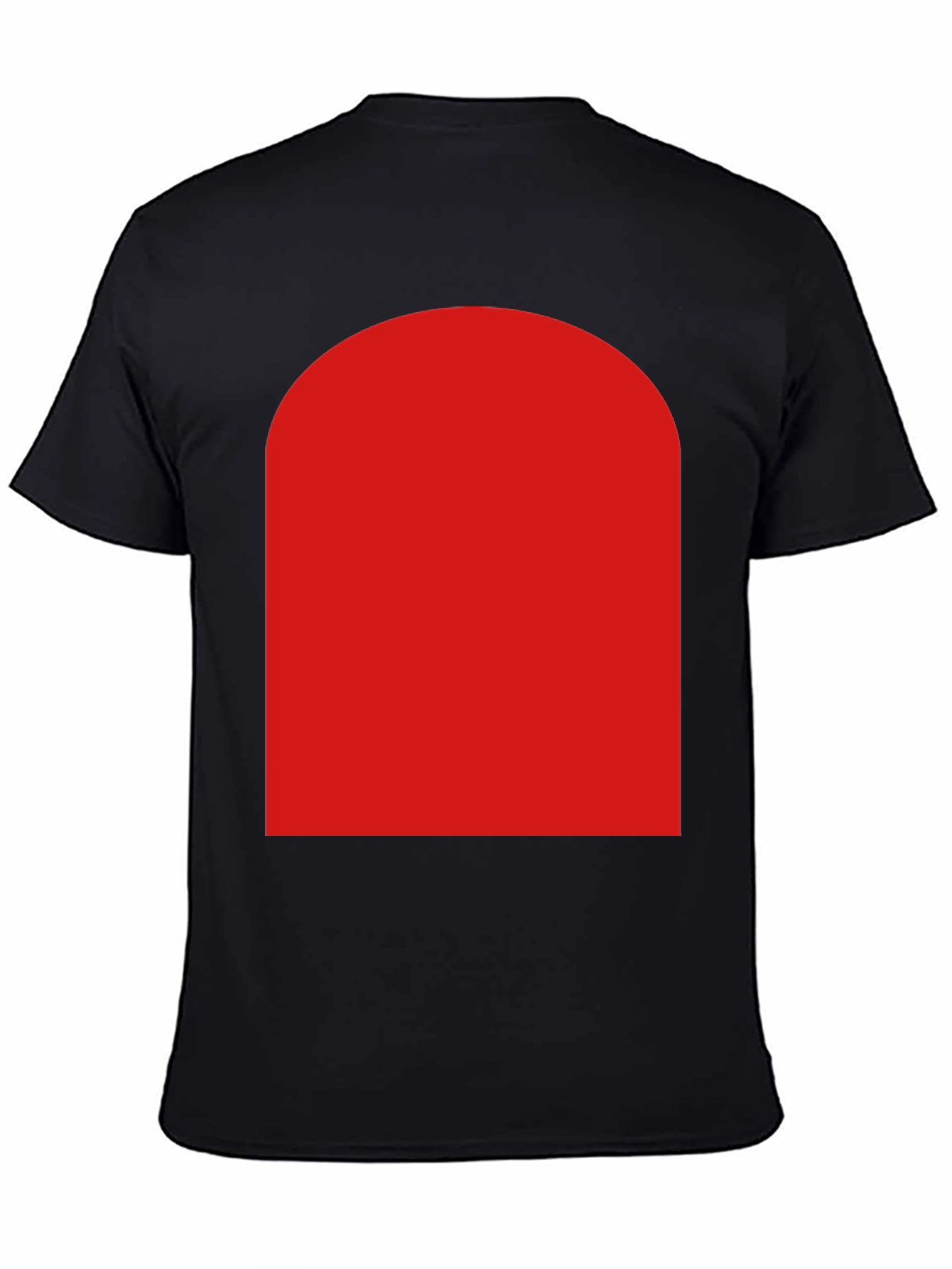 Bold Red Arch Graphic Black T-Shirt