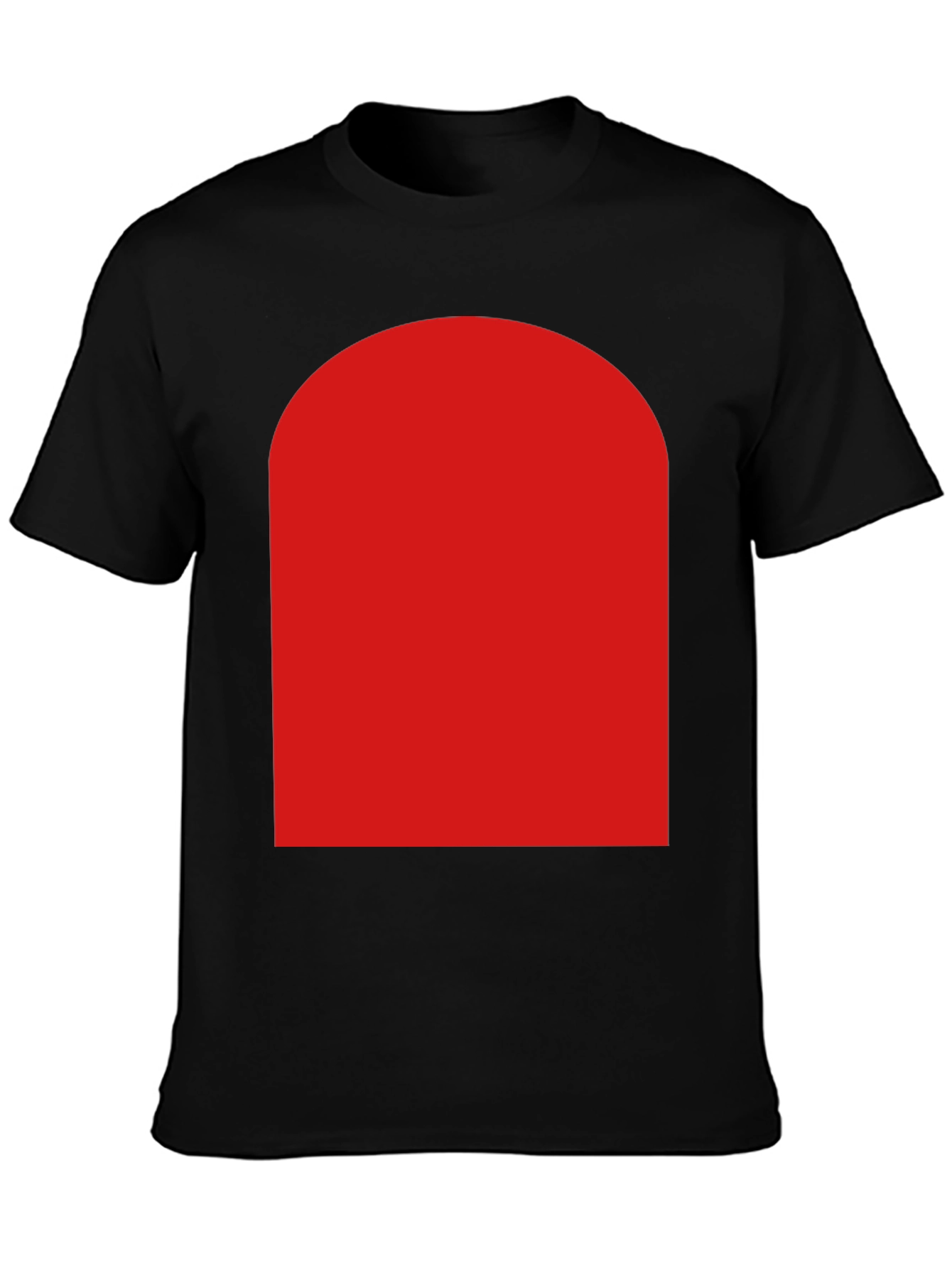 Bold Red Arch Graphic Black T-Shirt