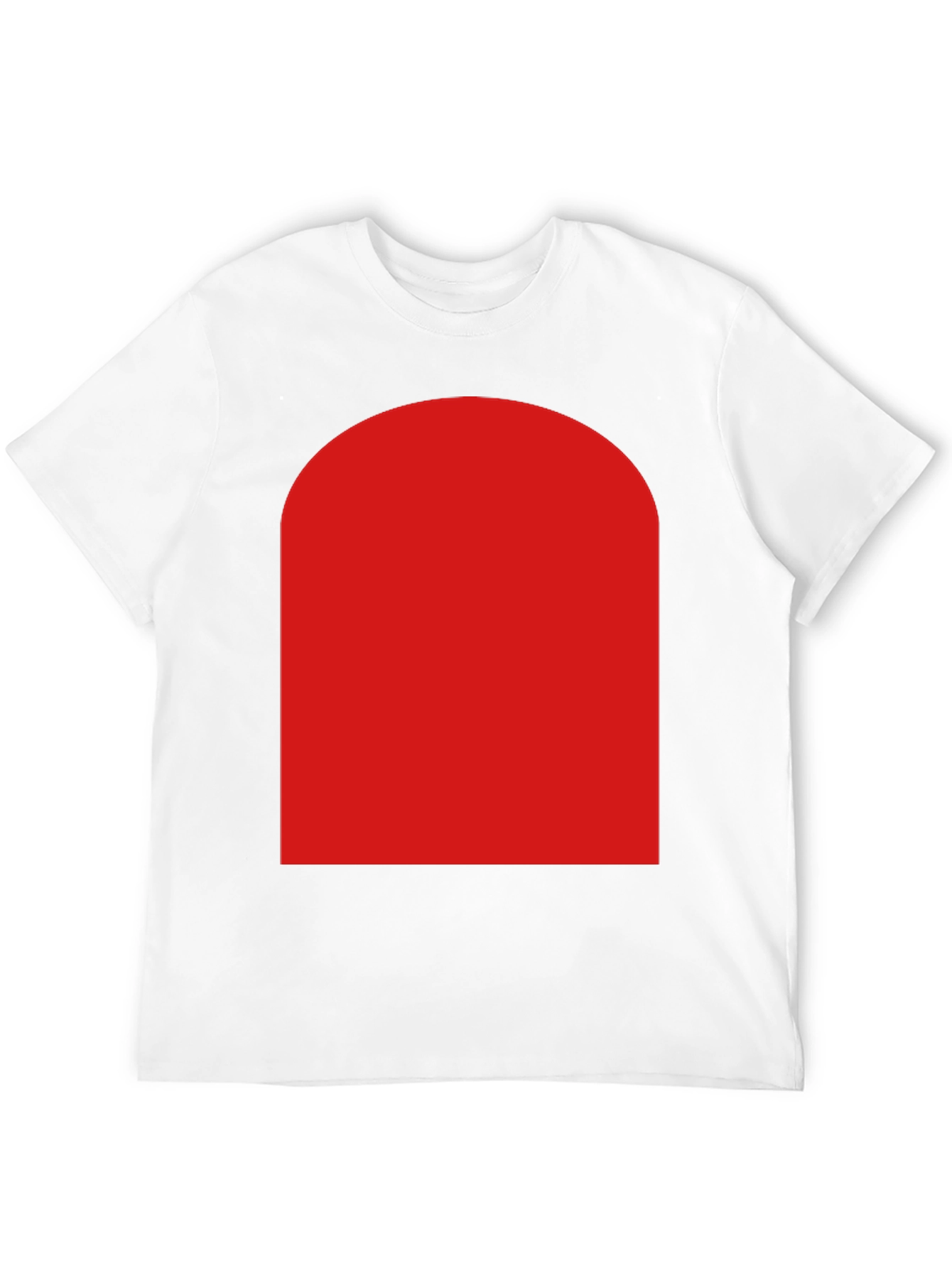 Bold Red Arch Graphic Black T-Shirt