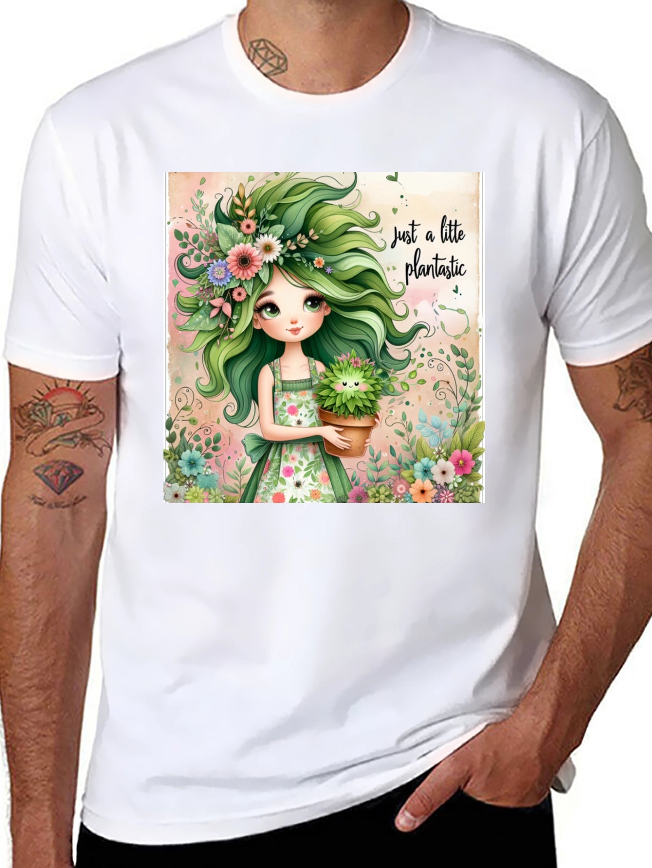 Plantastic Graphic Tee - Unique Botanical Design