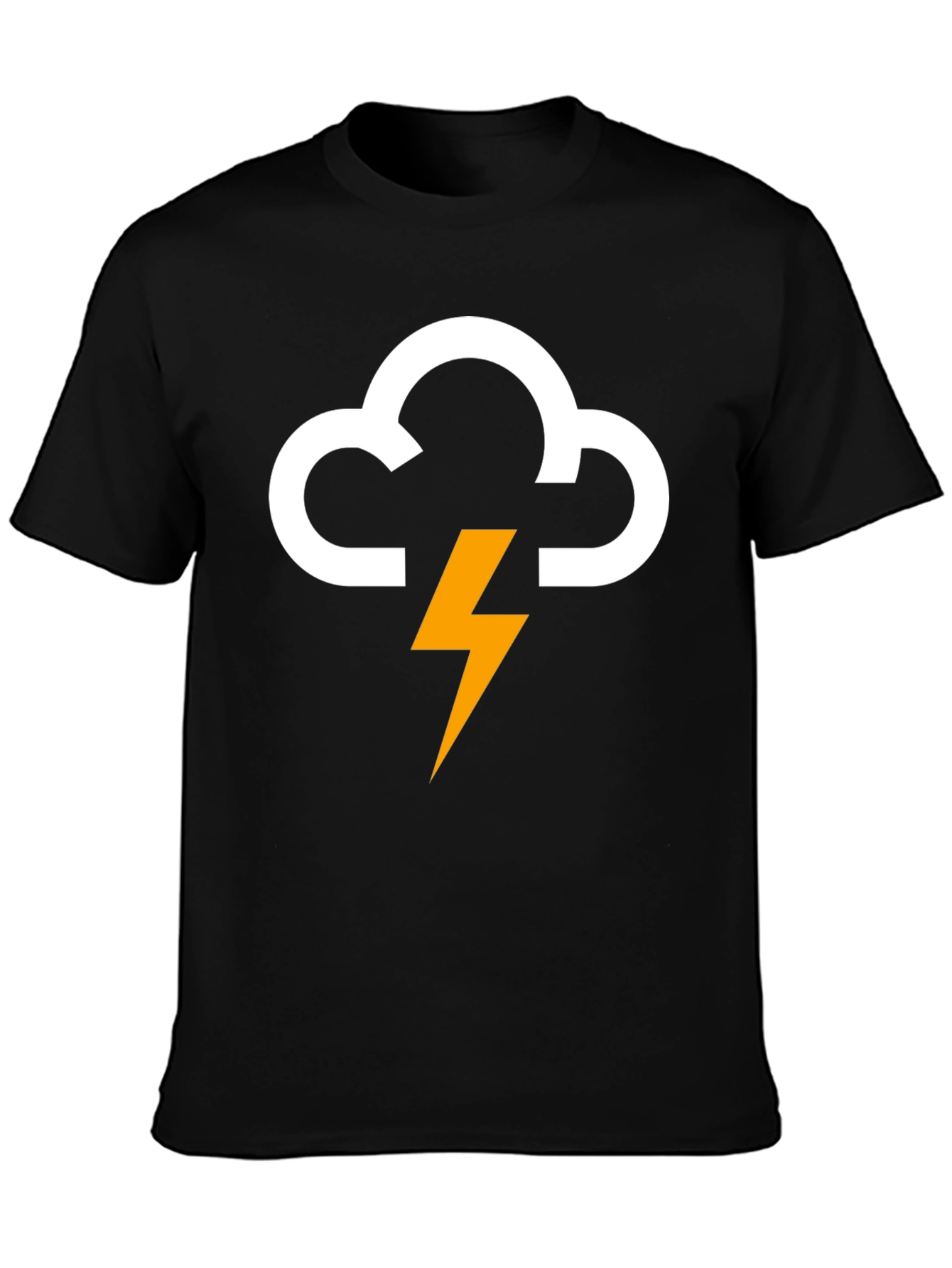 Storm Cloud Lightning Bolt Graphic Tee