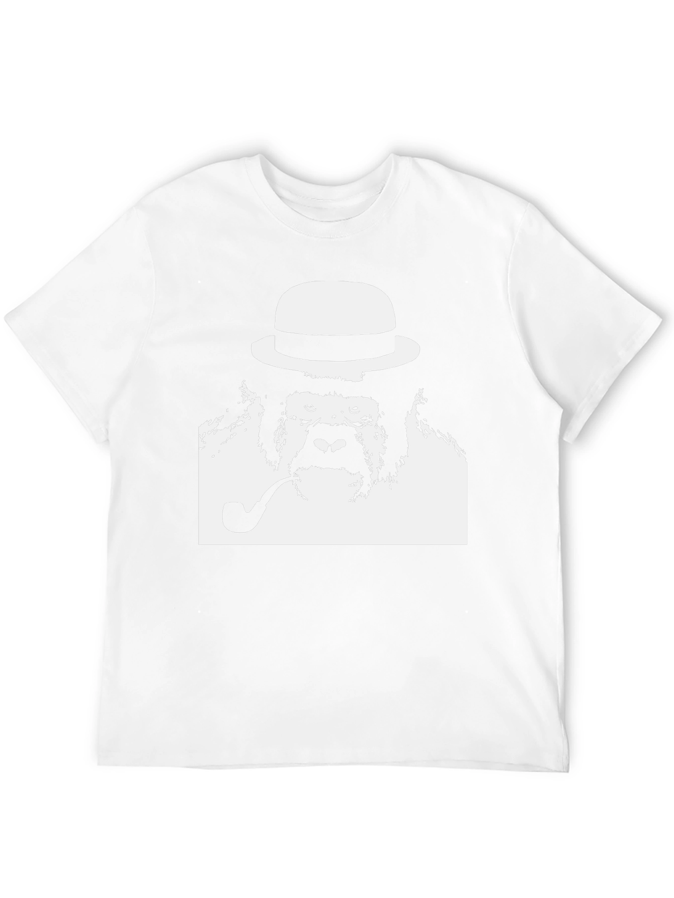 Gorilla with Hat & Pipe Graphic T-Shirt