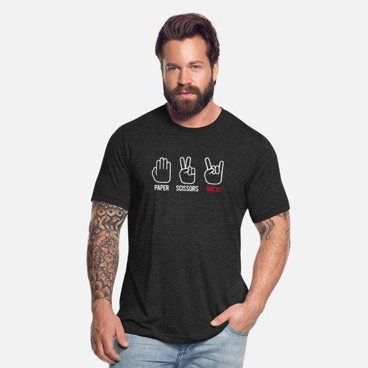 Paper Scissors Rock Music Lover Funny Pun