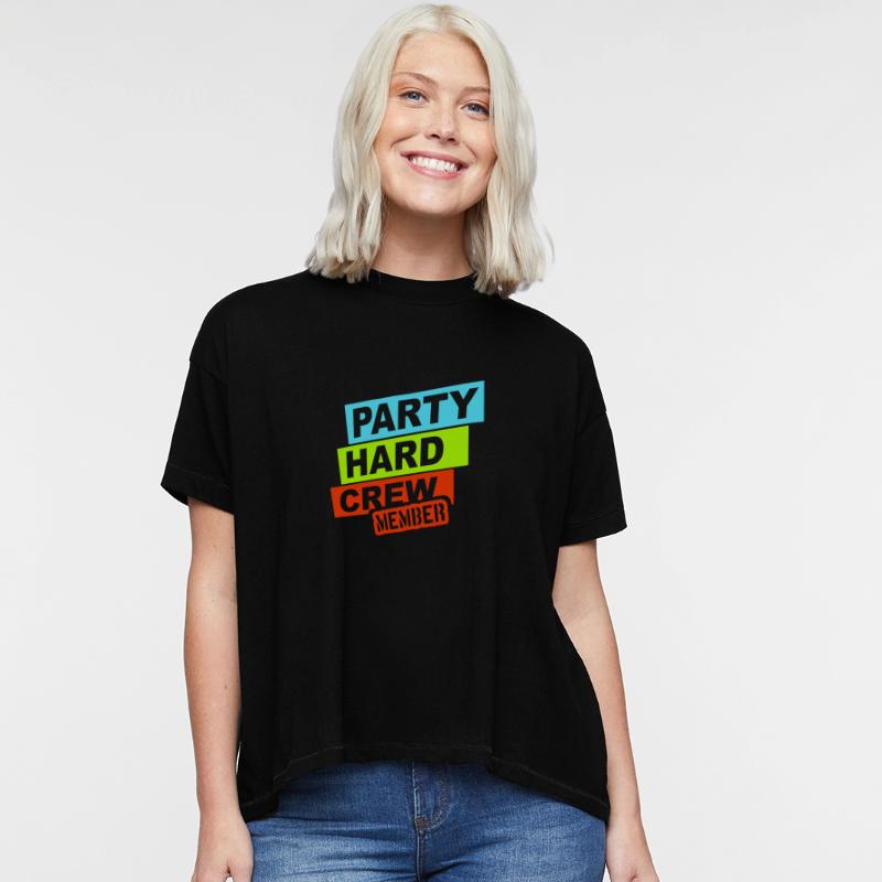Party Hard Crew Member Team Club Friends Celebrate