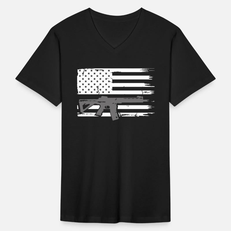 Patriotic Usa Rifle Flag Second Amendment