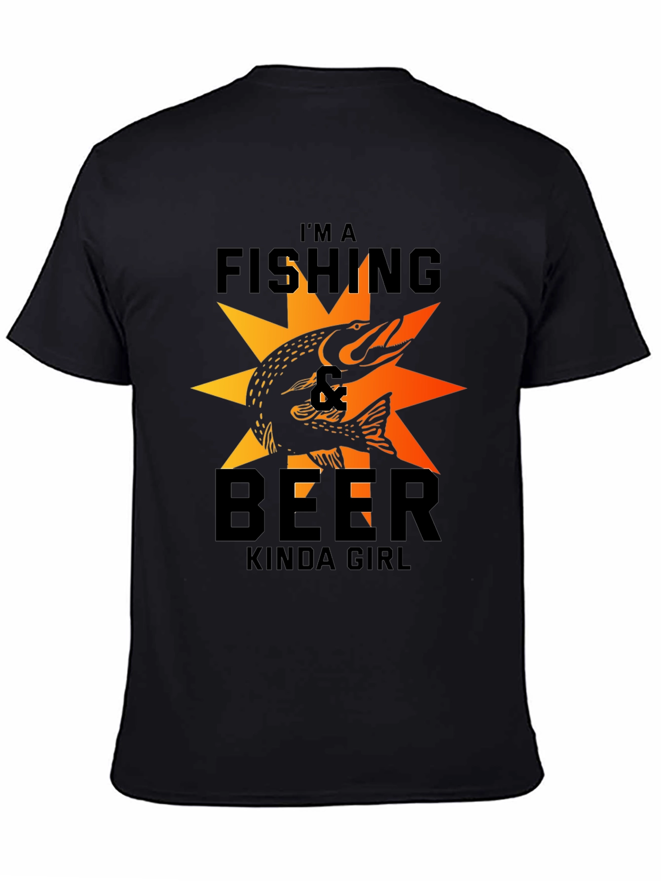 Fishing & Beer Kinda Girl Graphic Tee