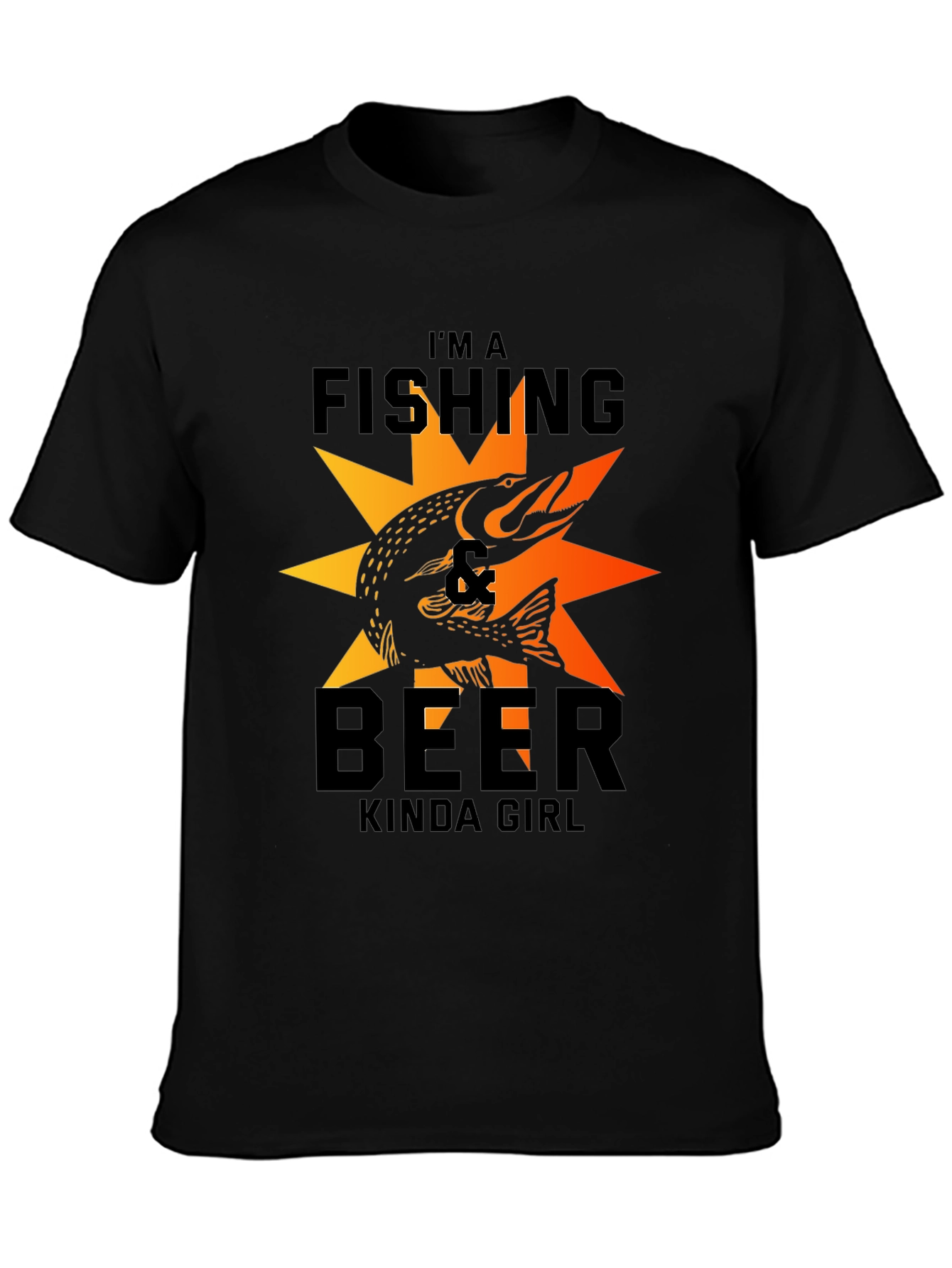 Fishing & Beer Kinda Girl Graphic Tee