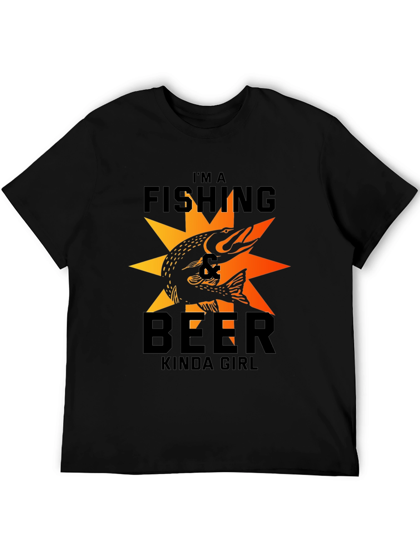 Fishing & Beer Kinda Girl Graphic Tee