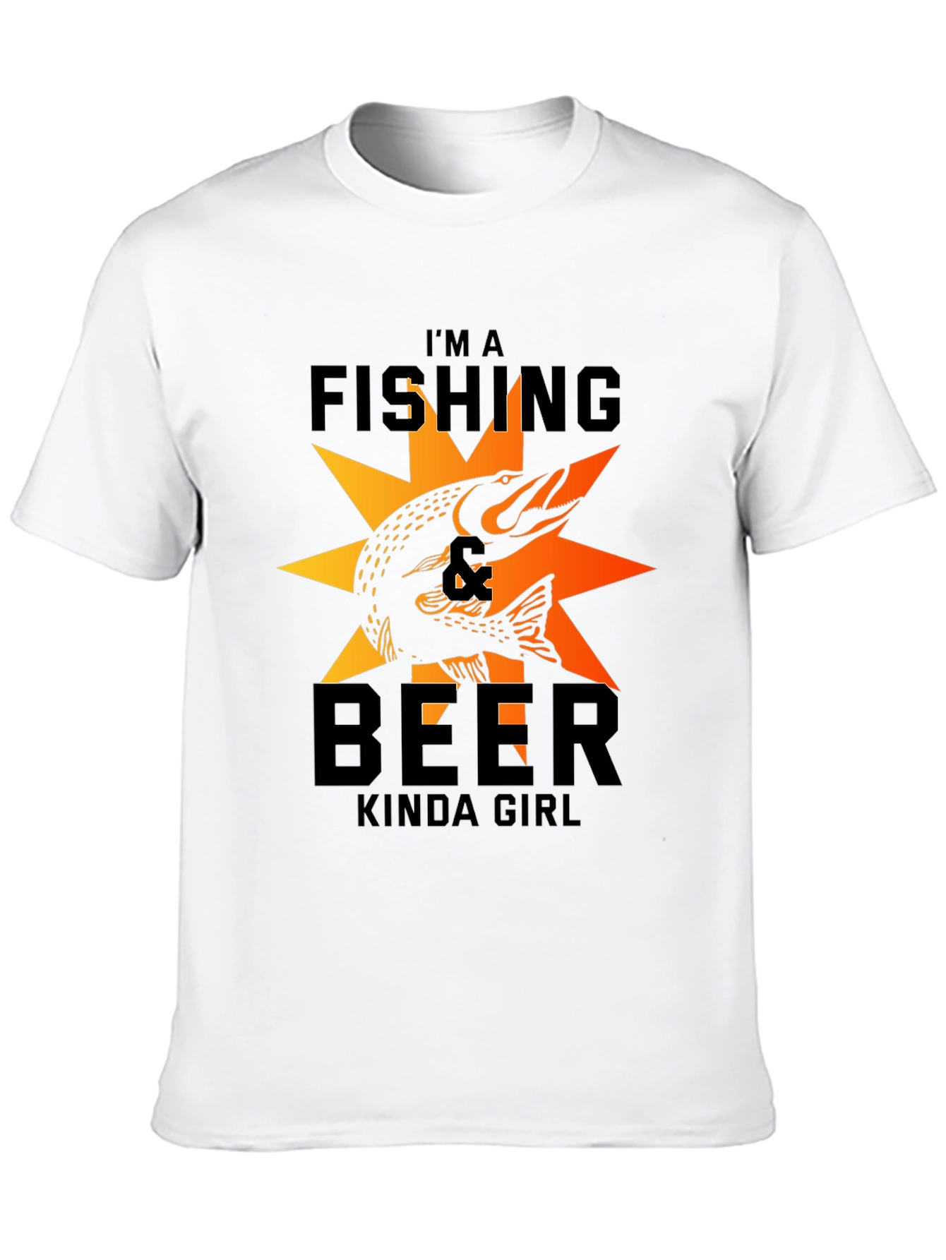 Fishing & Beer Kinda Girl Graphic Tee