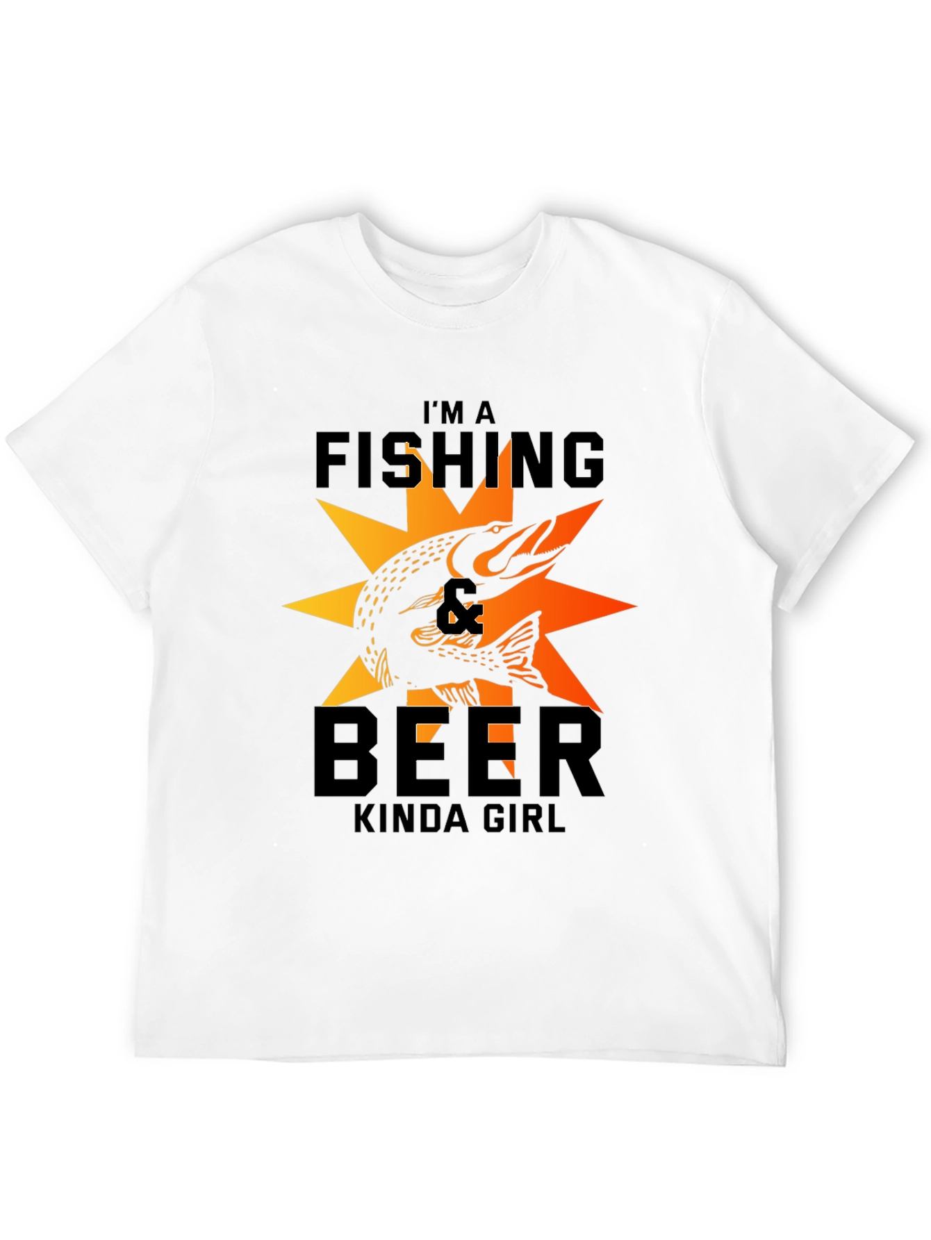 Fishing & Beer Kinda Girl Graphic Tee