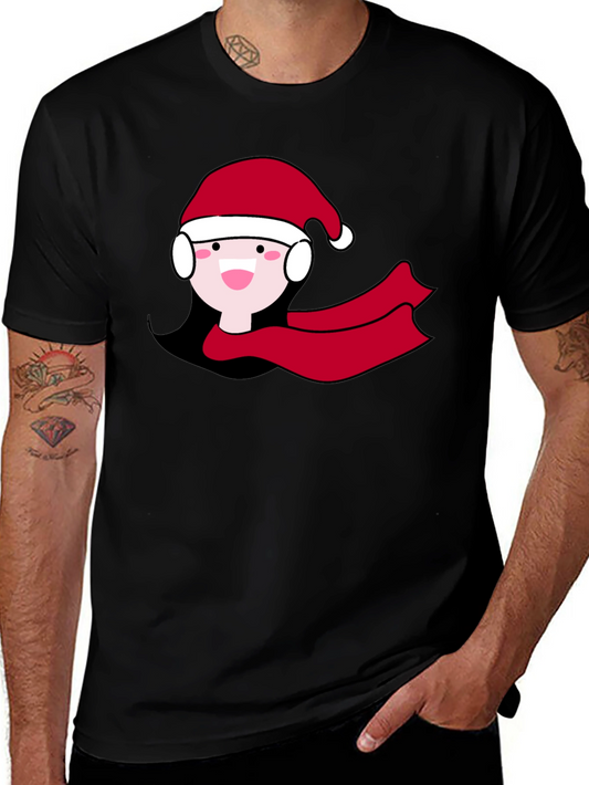 Festive Holiday Cheer T-Shirt: Santa Girl