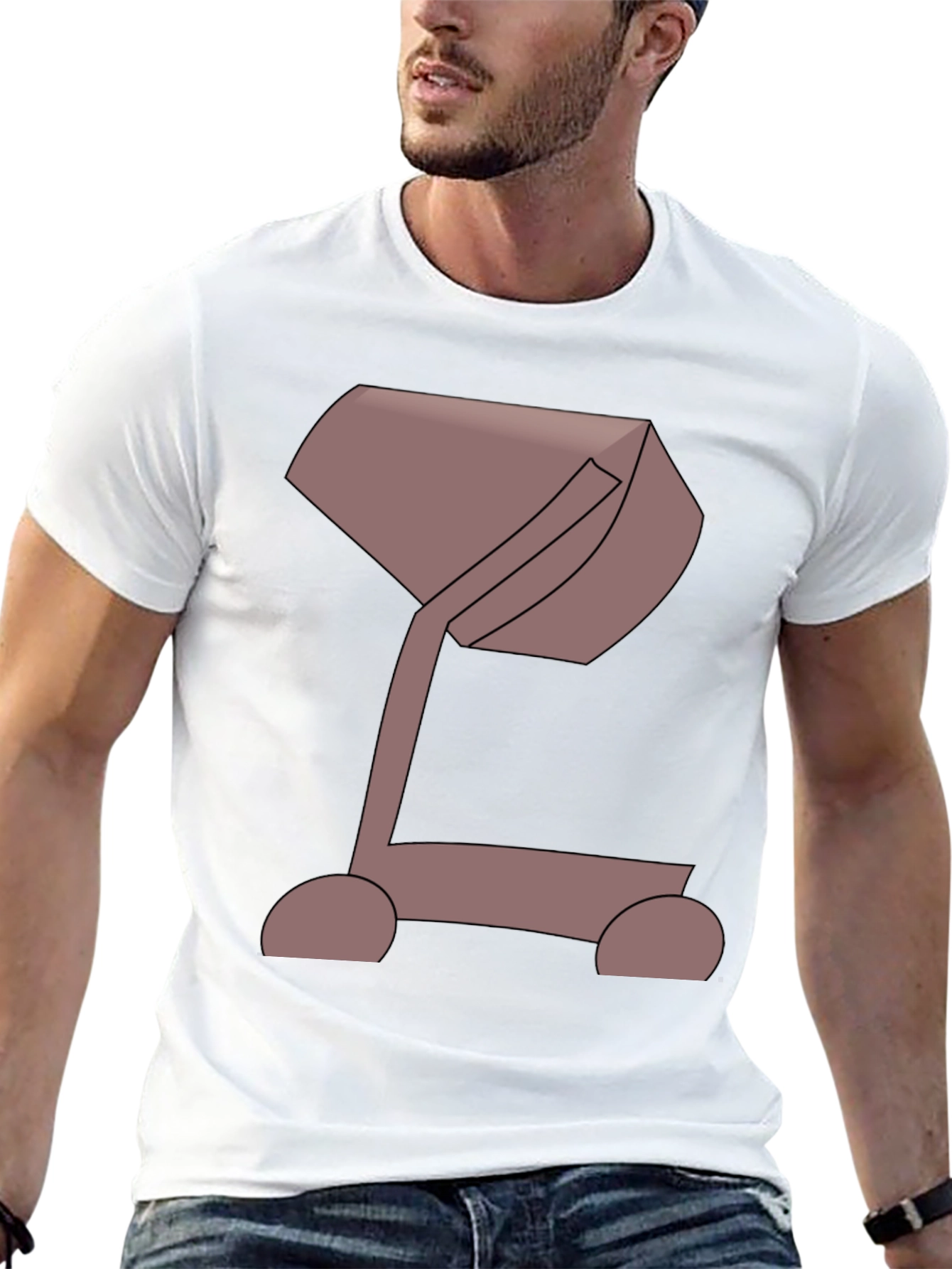 Modern Art Cement Mixer Graphic Tee - Unique Design