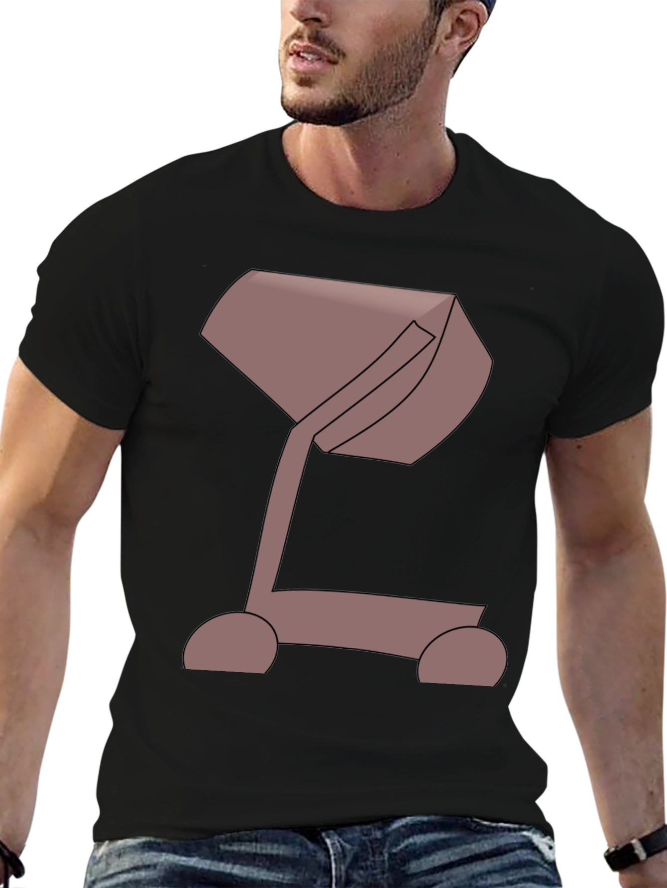 Modern Art Cement Mixer Graphic Tee - Unique Design
