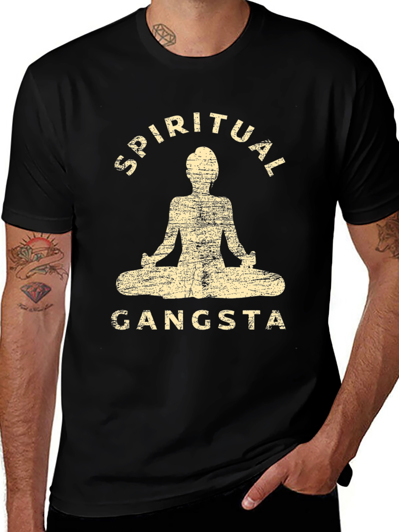 Spiritual Gangsta Graphic Tee - Zen Style Shirt