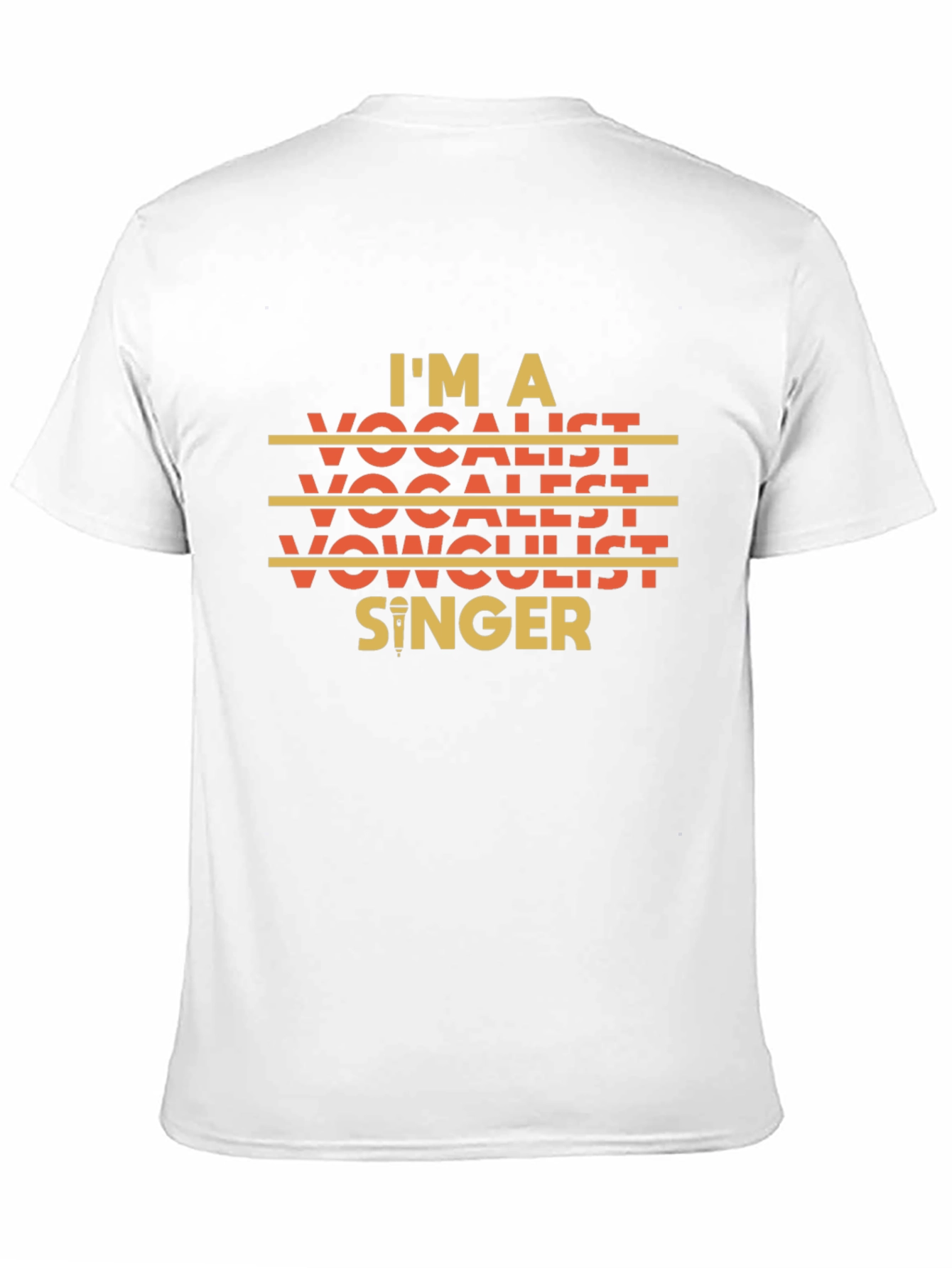 Im A Vocalist Singer Graphic Black T-Shirt