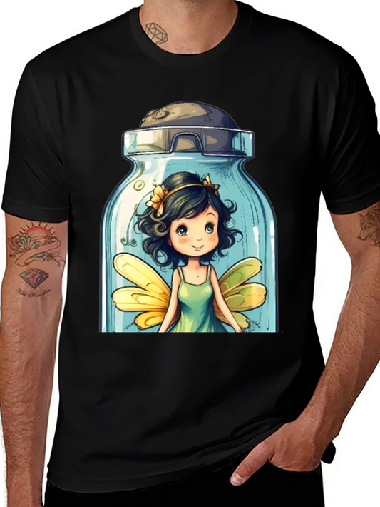 Whimsical Fairy Jar Graphic T-Shirt