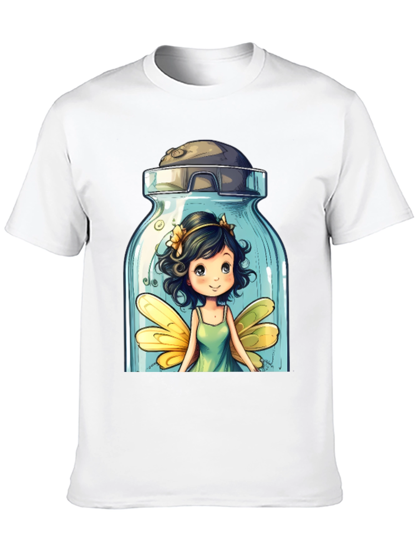Whimsical Fairy Jar Graphic T-Shirt