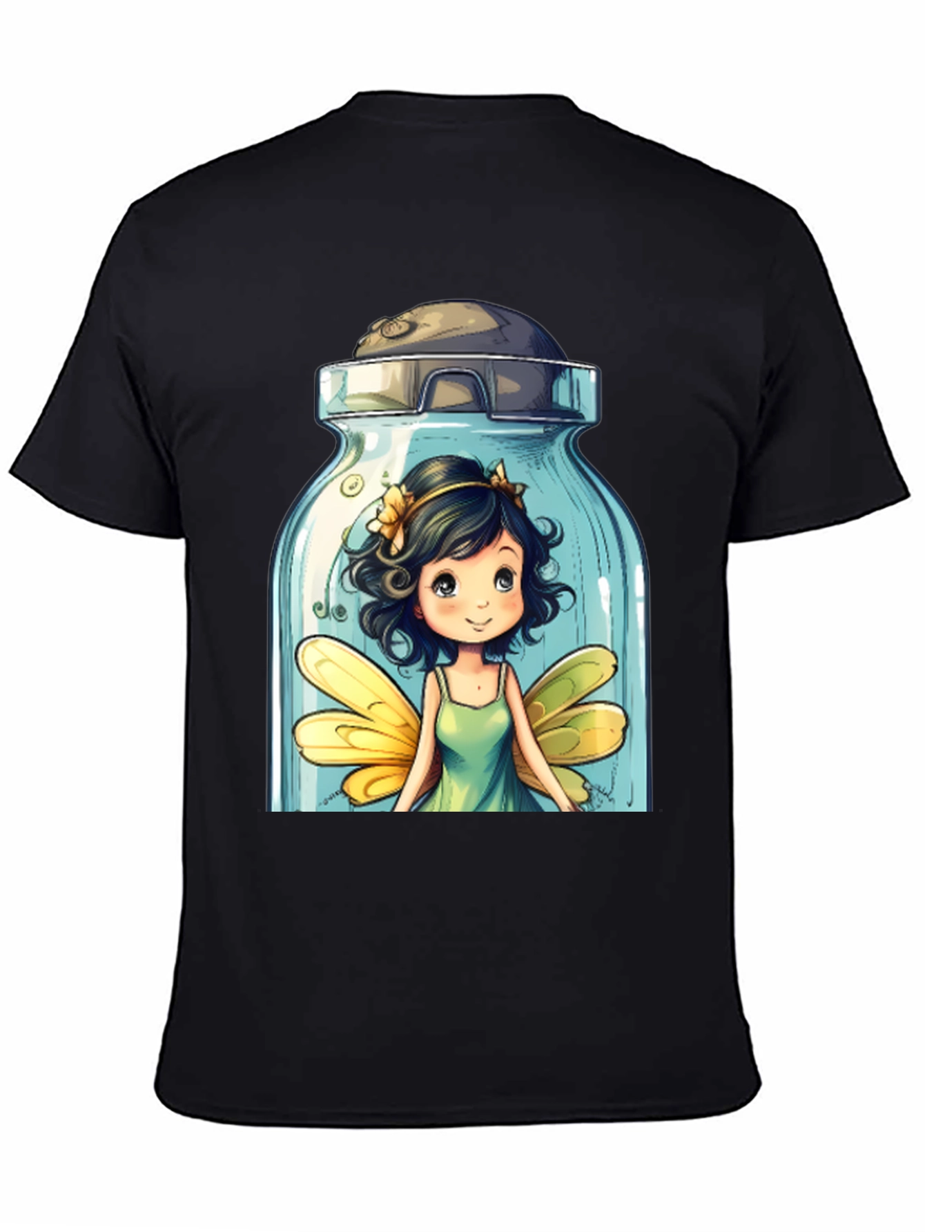 Whimsical Fairy Jar Graphic T-Shirt