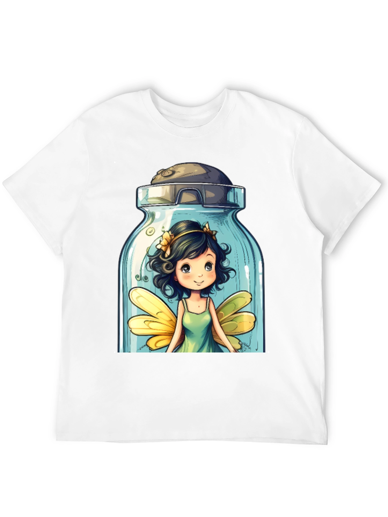 Whimsical Fairy Jar Graphic T-Shirt