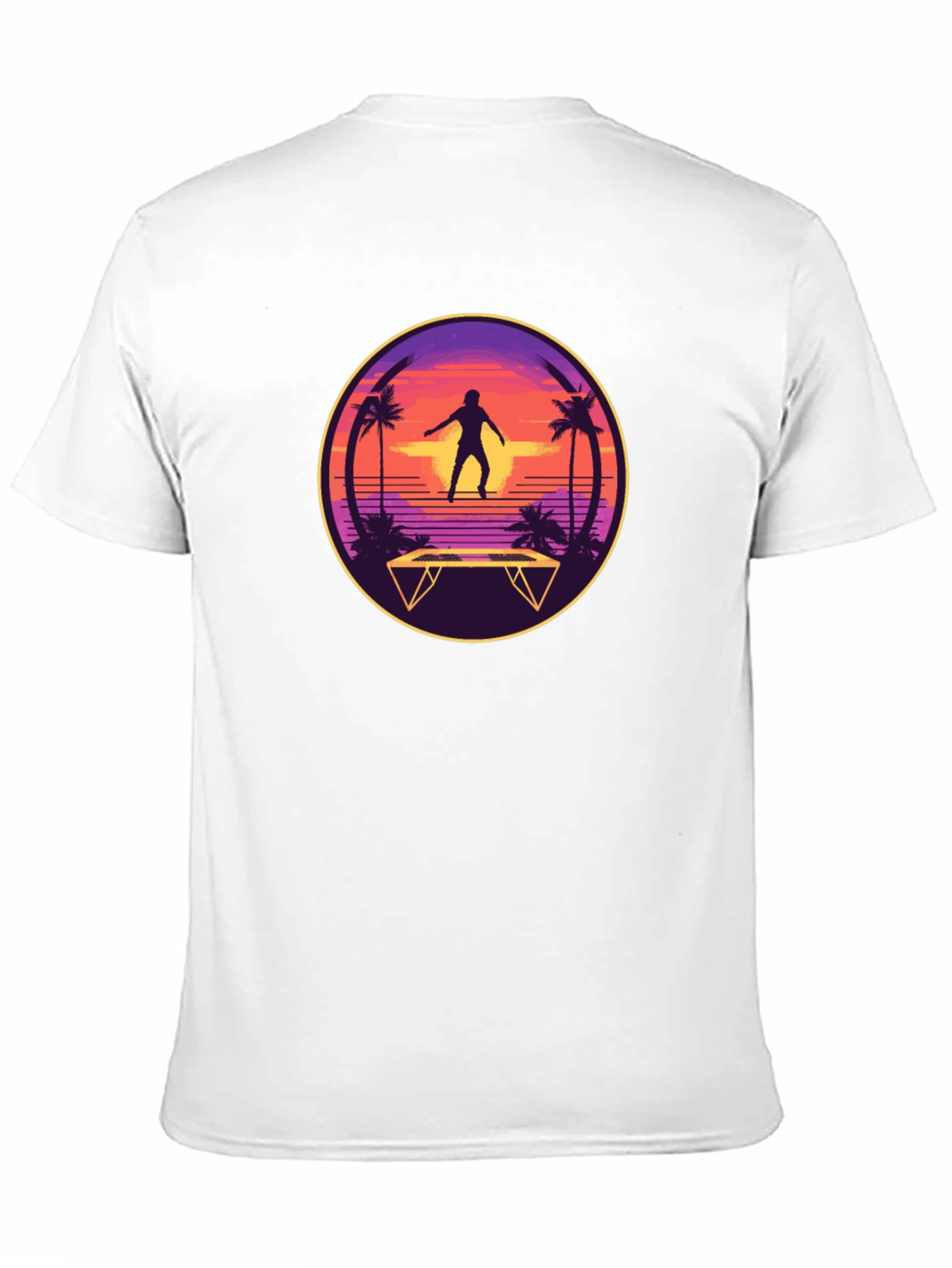 Retro Trampoline T-Shirt - Beach Vibes