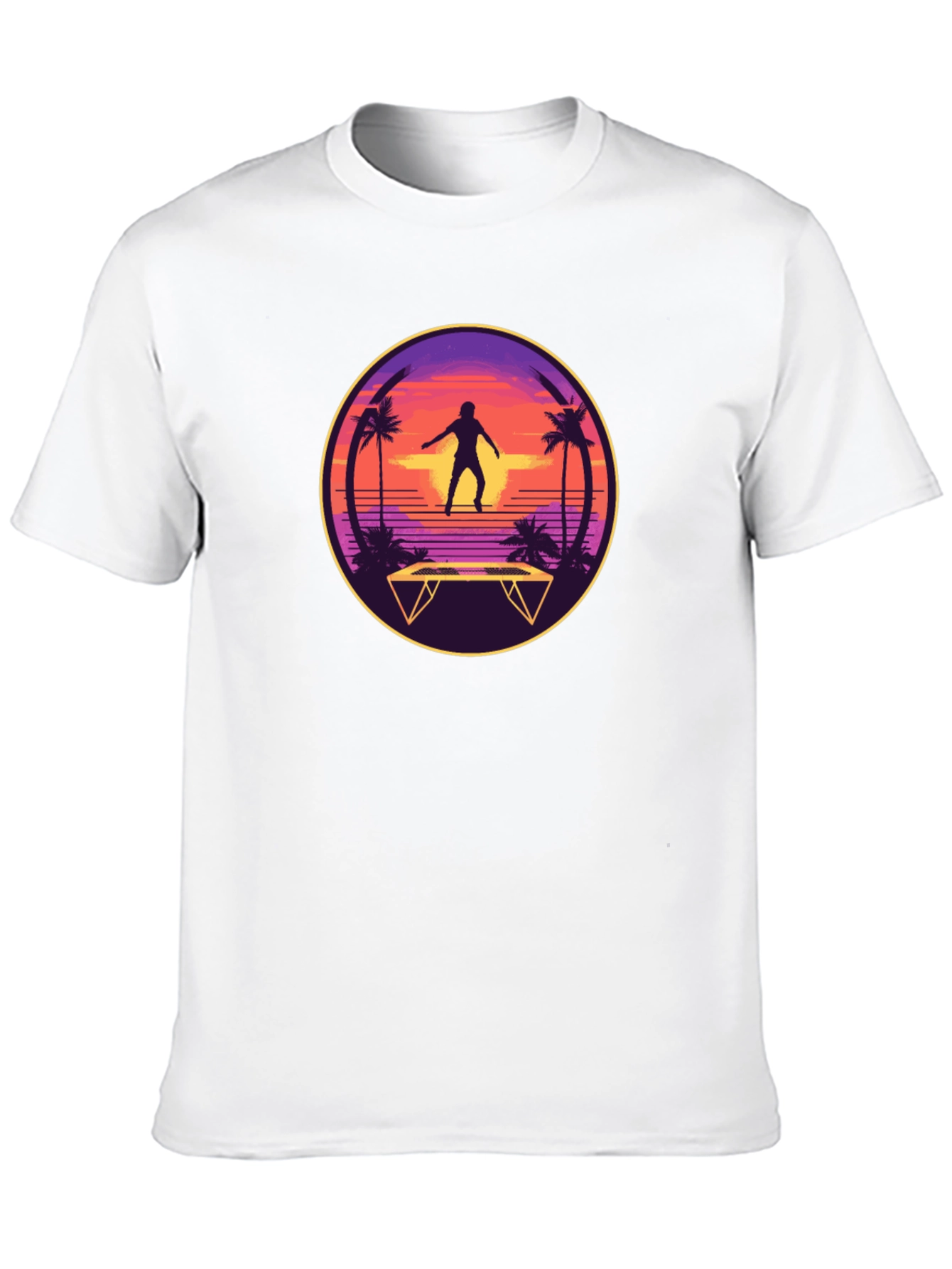 Retro Trampoline T-Shirt - Beach Vibes