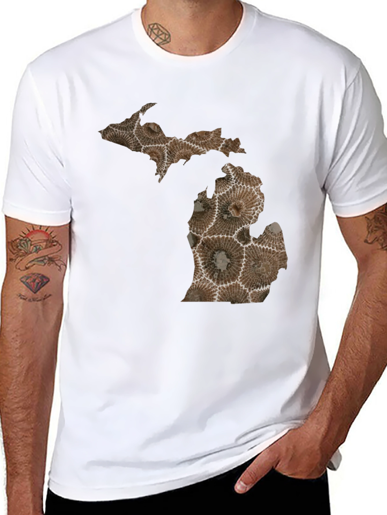 Michigan Petoskey Stone Graphic Tee