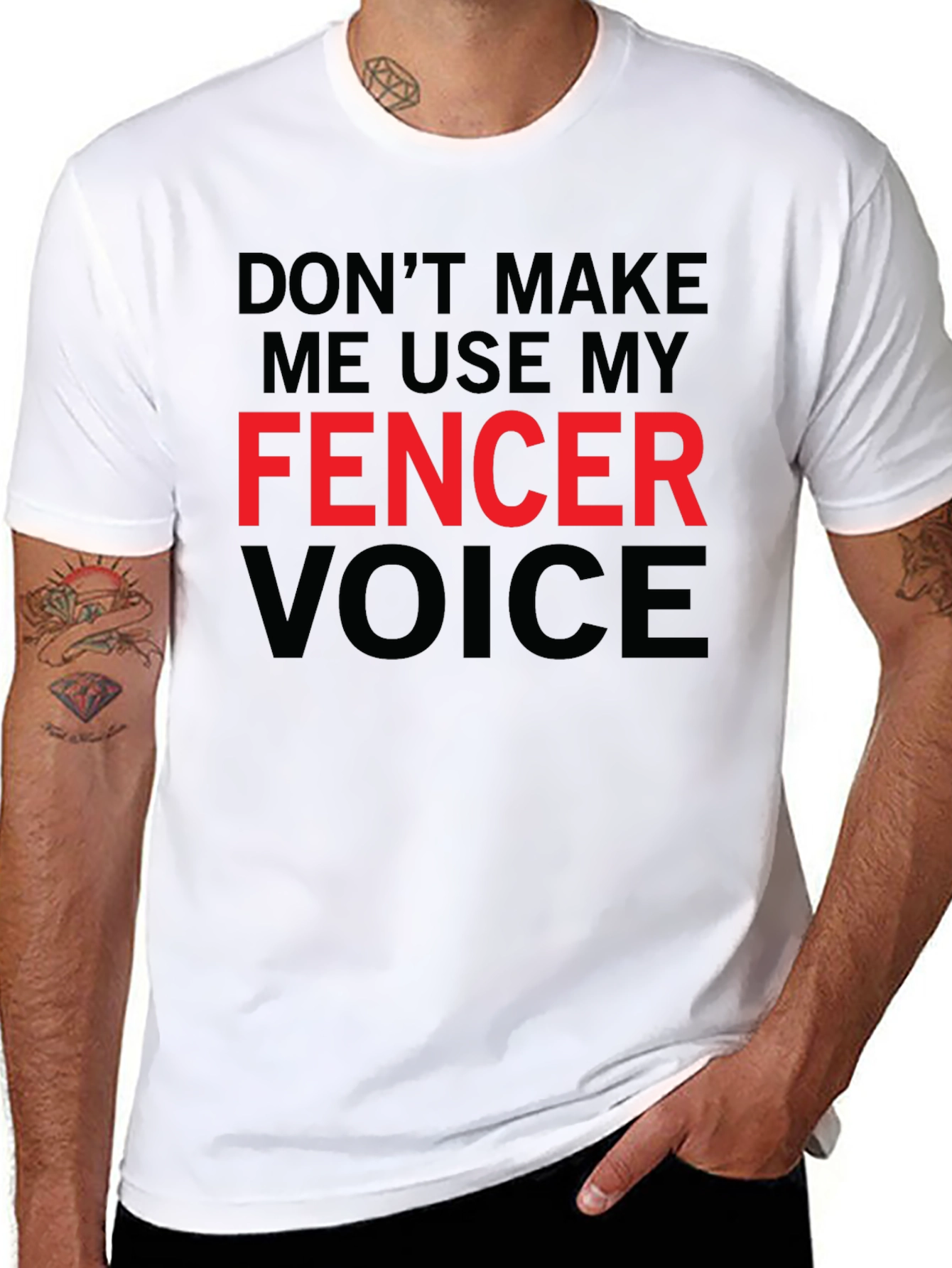 Fencer Voice Graphic Tee - Fencing Humor T-Shirt
