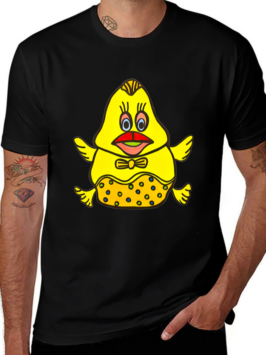 Cartoon Chick Graphic Tee - Unique and Fun!