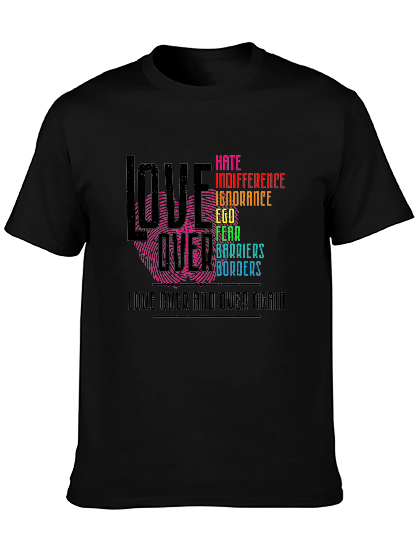 Love Over Hate Graphic T-Shirt