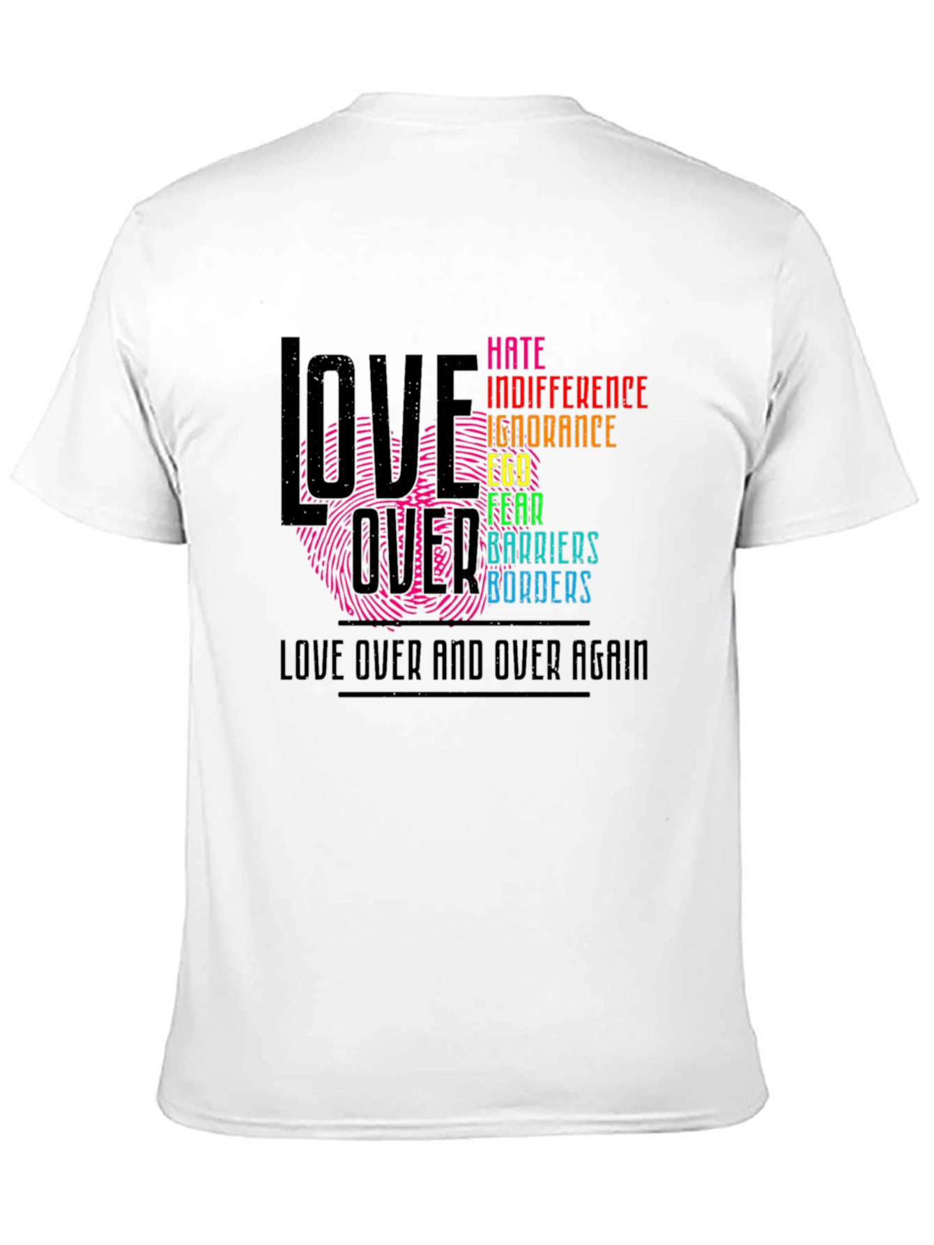 Love Over Hate Graphic T-Shirt