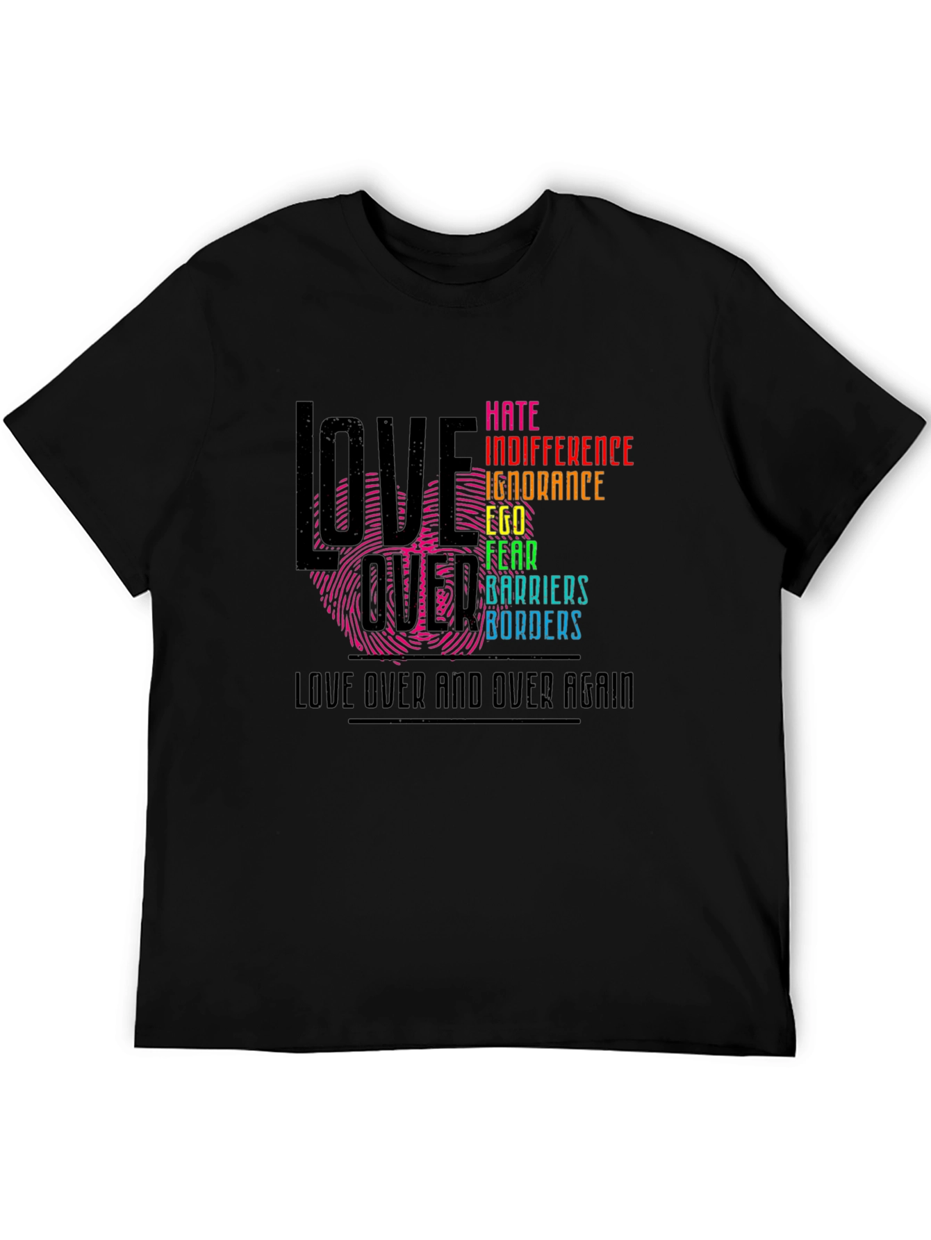 Love Over Hate Graphic T-Shirt