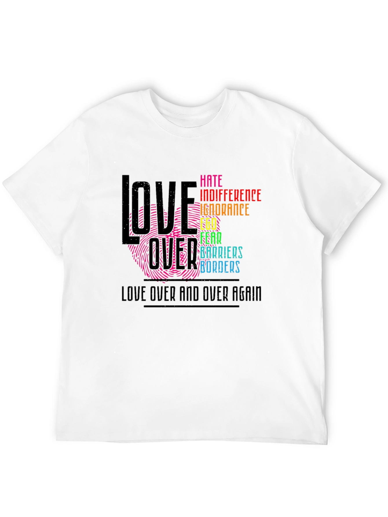 Love Over Hate Graphic T-Shirt