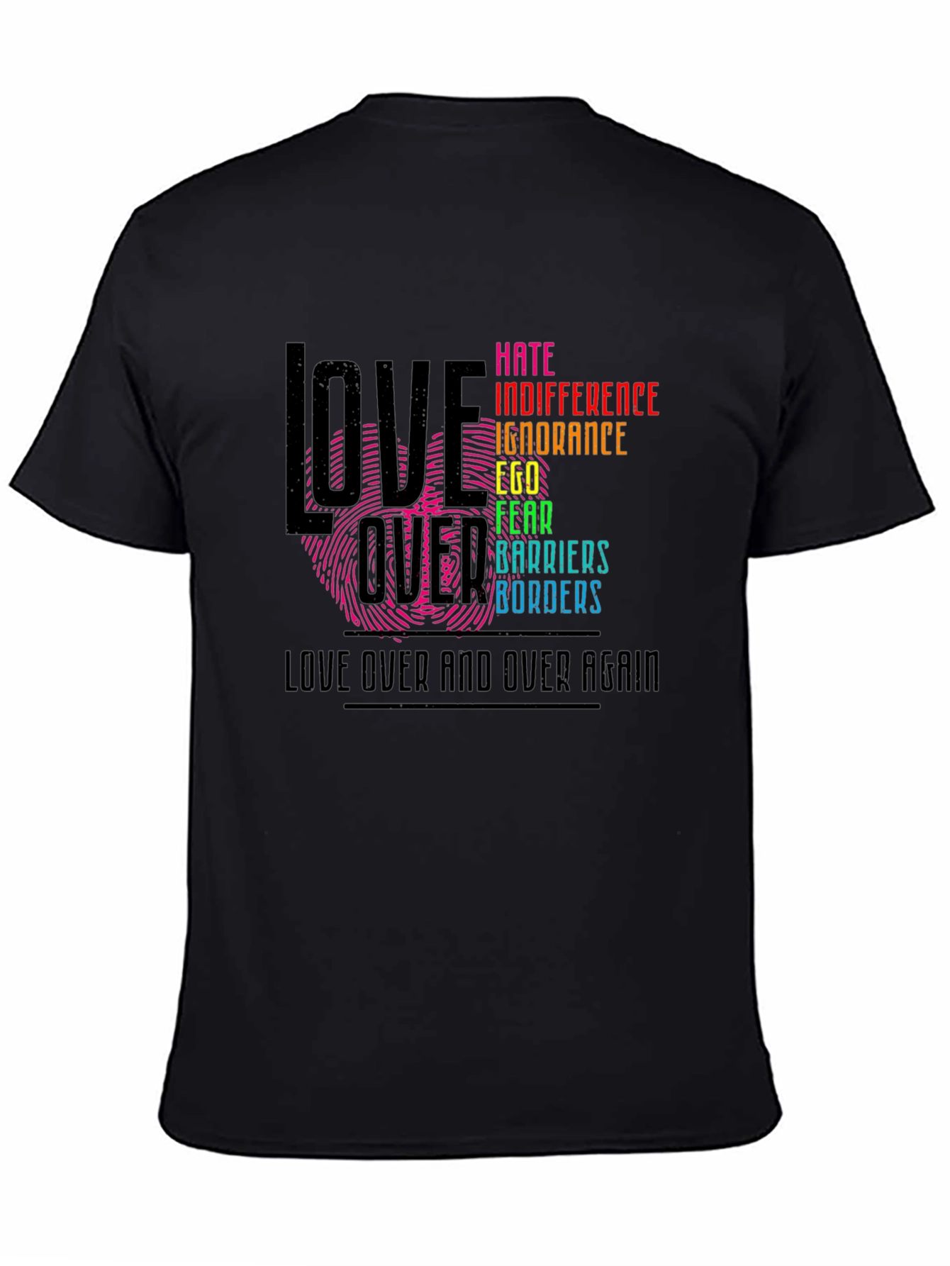 Love Over Hate Graphic T-Shirt
