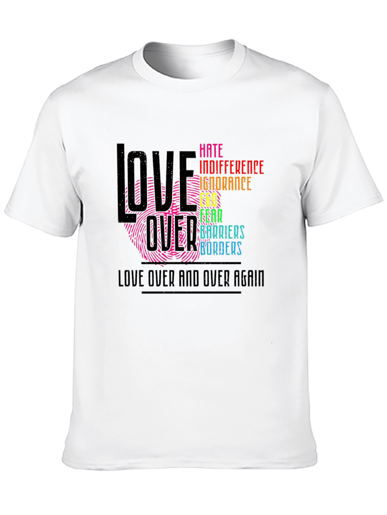 Love Over Hate Graphic T-Shirt
