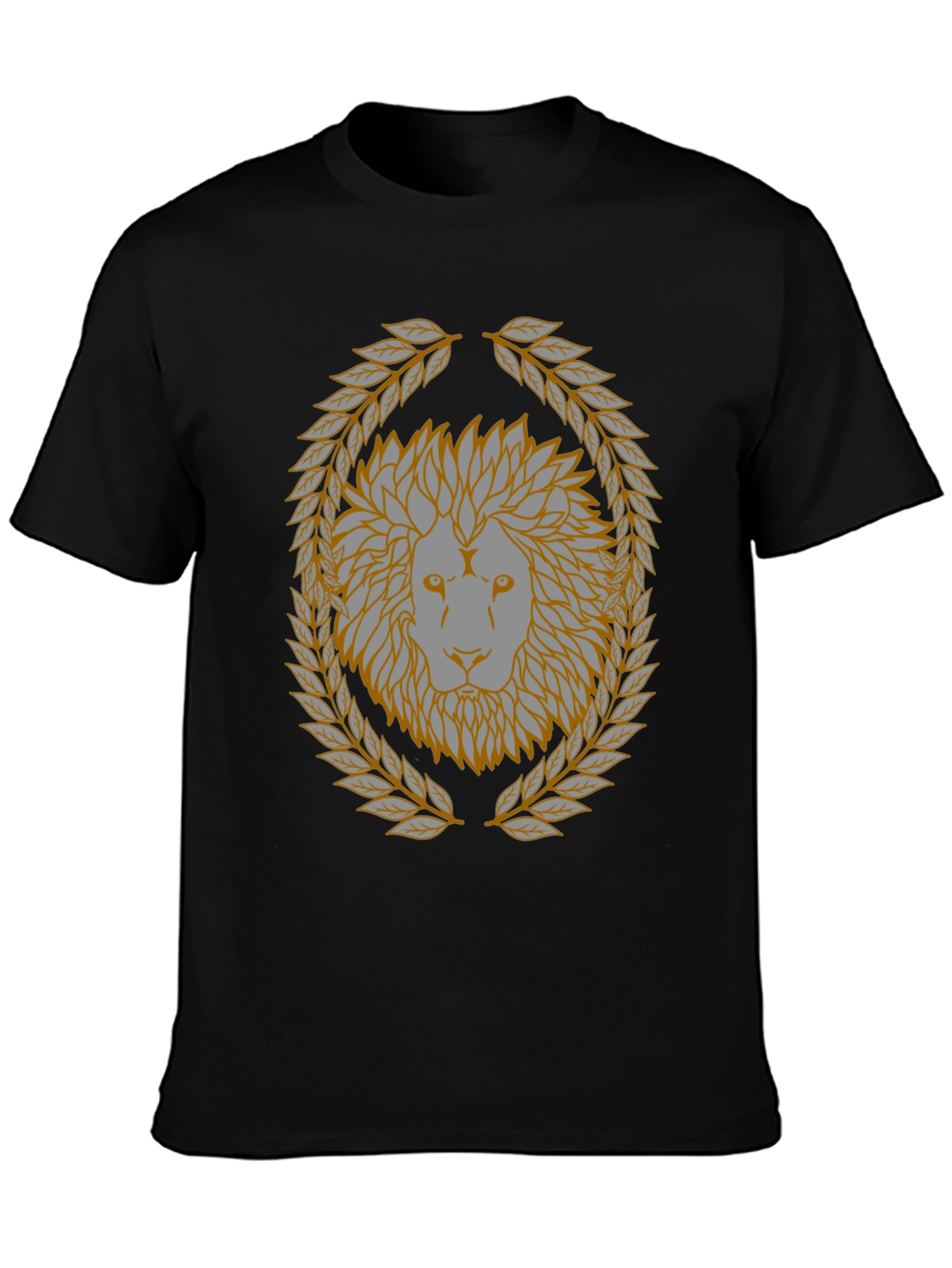 Lion Laurel Wreath Graphic T-Shirt