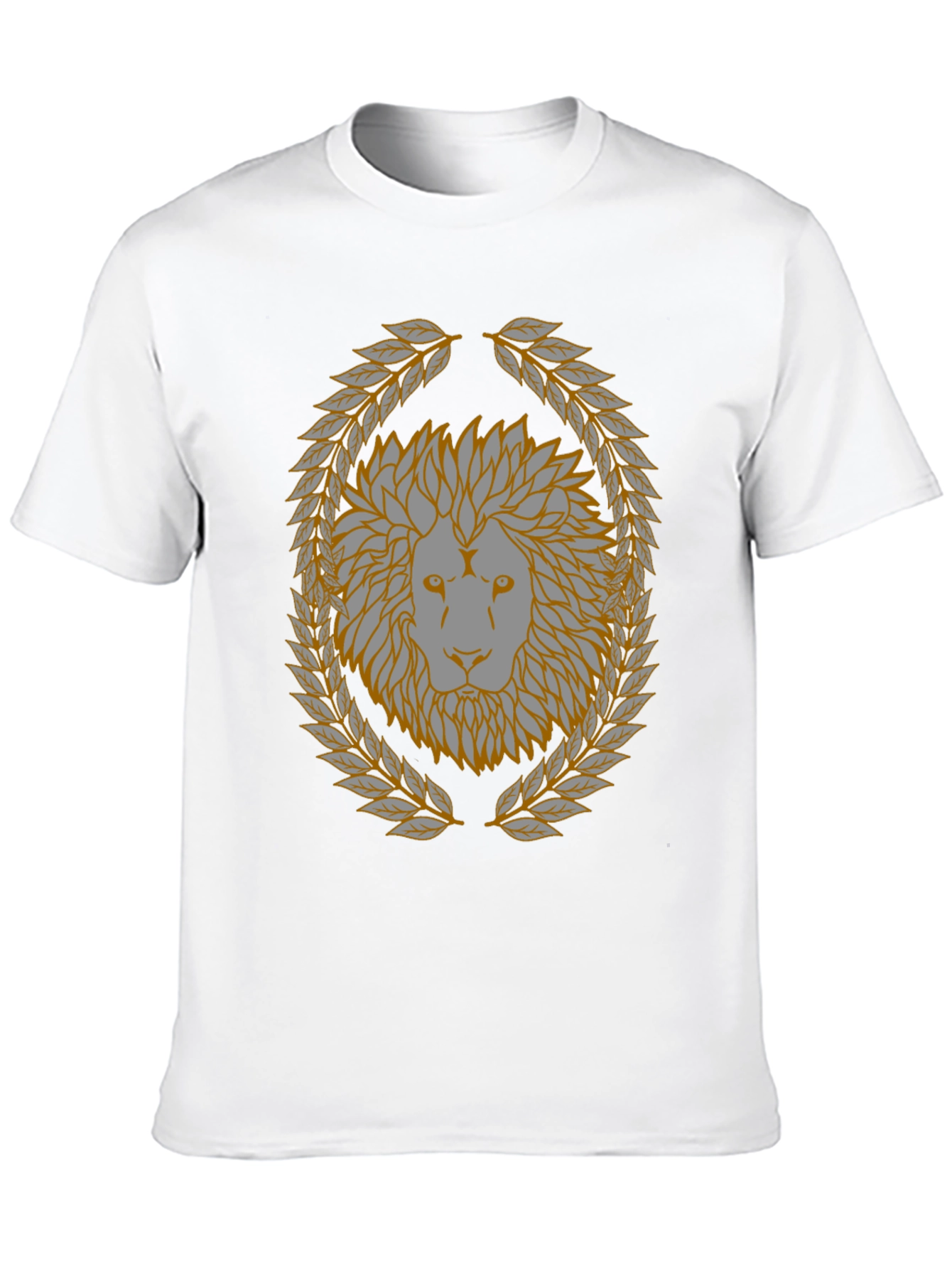 Lion Laurel Wreath Graphic T-Shirt