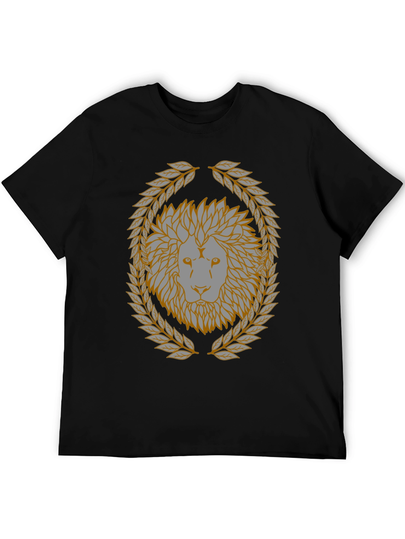 Lion Laurel Wreath Graphic T-Shirt