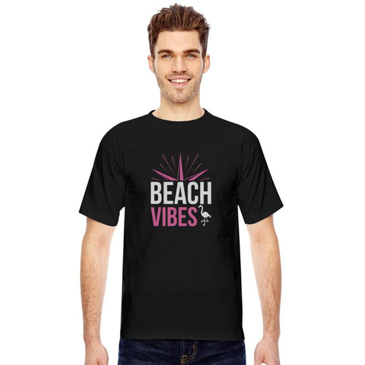 Pink Beach Vibes Quote Design