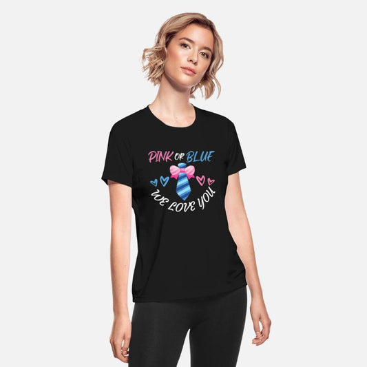 Pink or Blue We Love You Bow Necktie Shirt